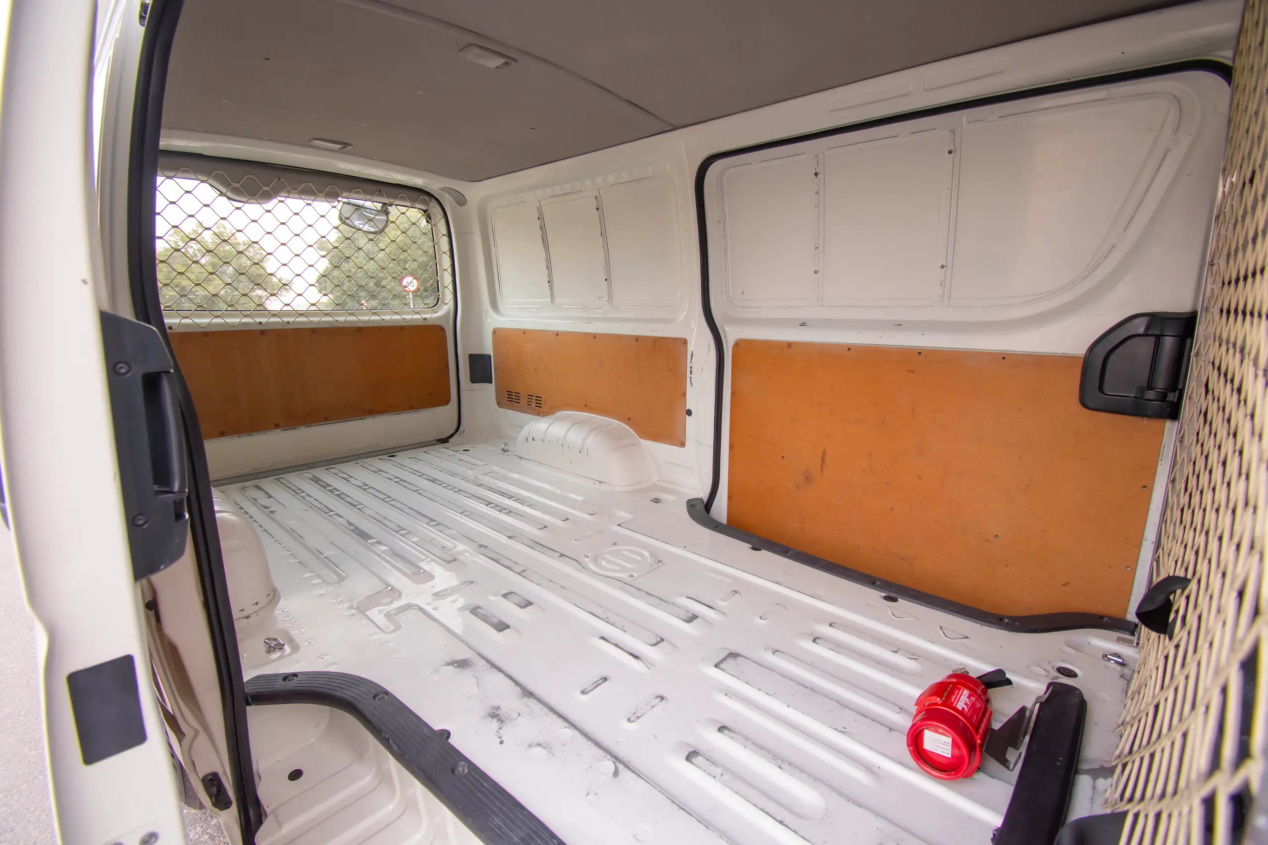 Used 2022 Toyota Hiace GL Std Roof 3 STR Panel Van White – Delivery Box Right Side Interior View at First Choice Cars Sharjah