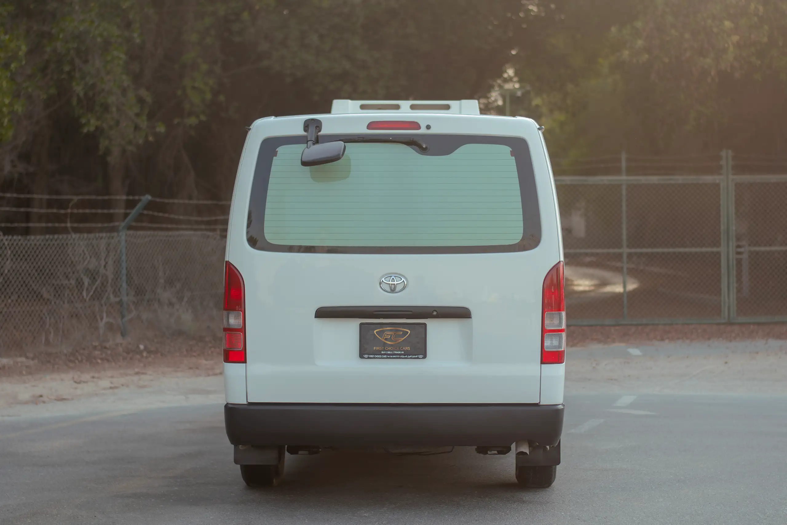 Used 2022 Toyota Hiace Std Roof - Chiller White – Back/Rear View at First Choice Cars Sharjah
