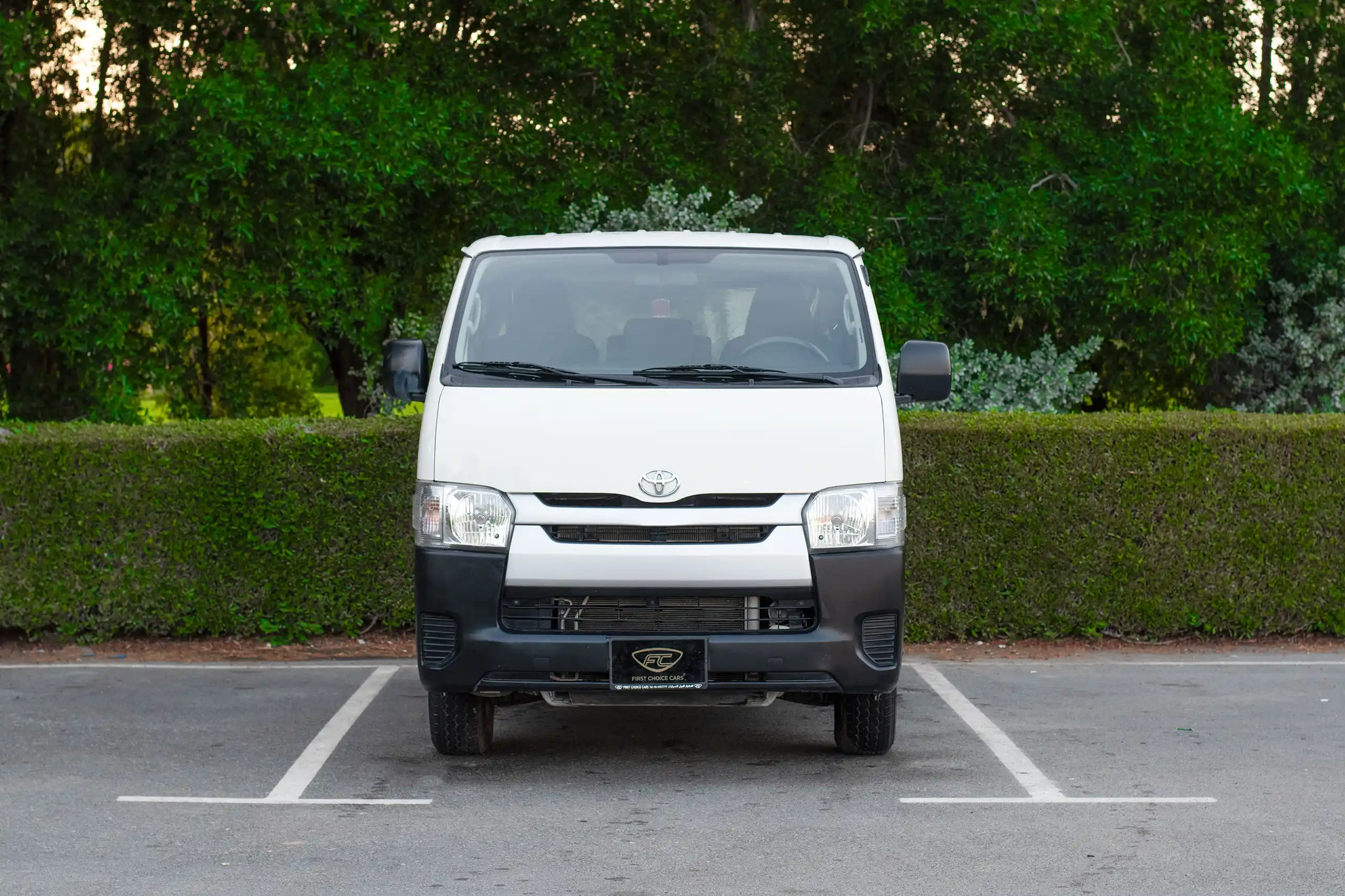 Used 2022 Toyota Hiace GL - Std Roof White – Front View at First Choice Cars Sharjah