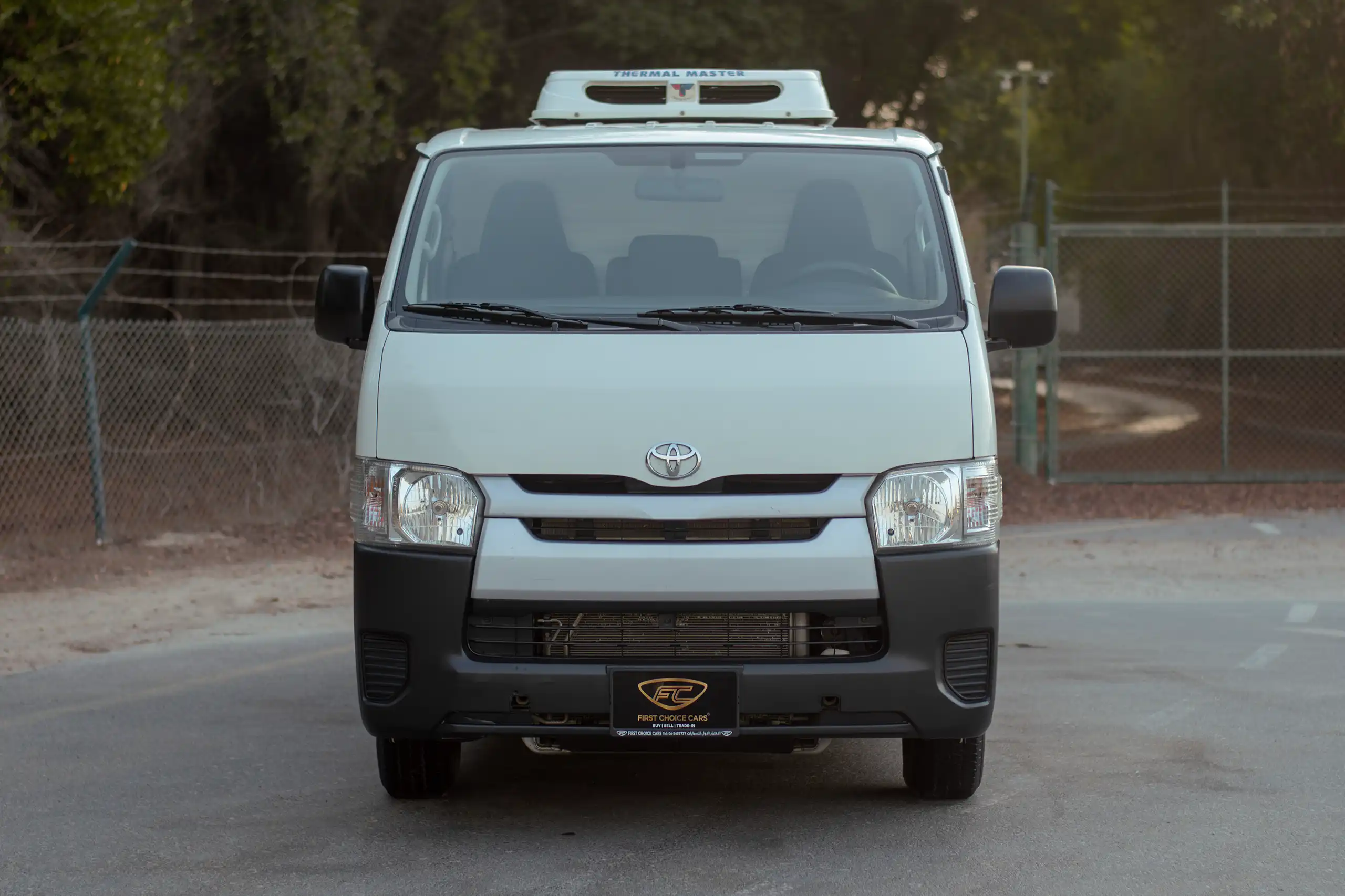 Used 2022 Toyota Hiace Std Roof - Chiller White – Front View at First Choice Cars Sharjah