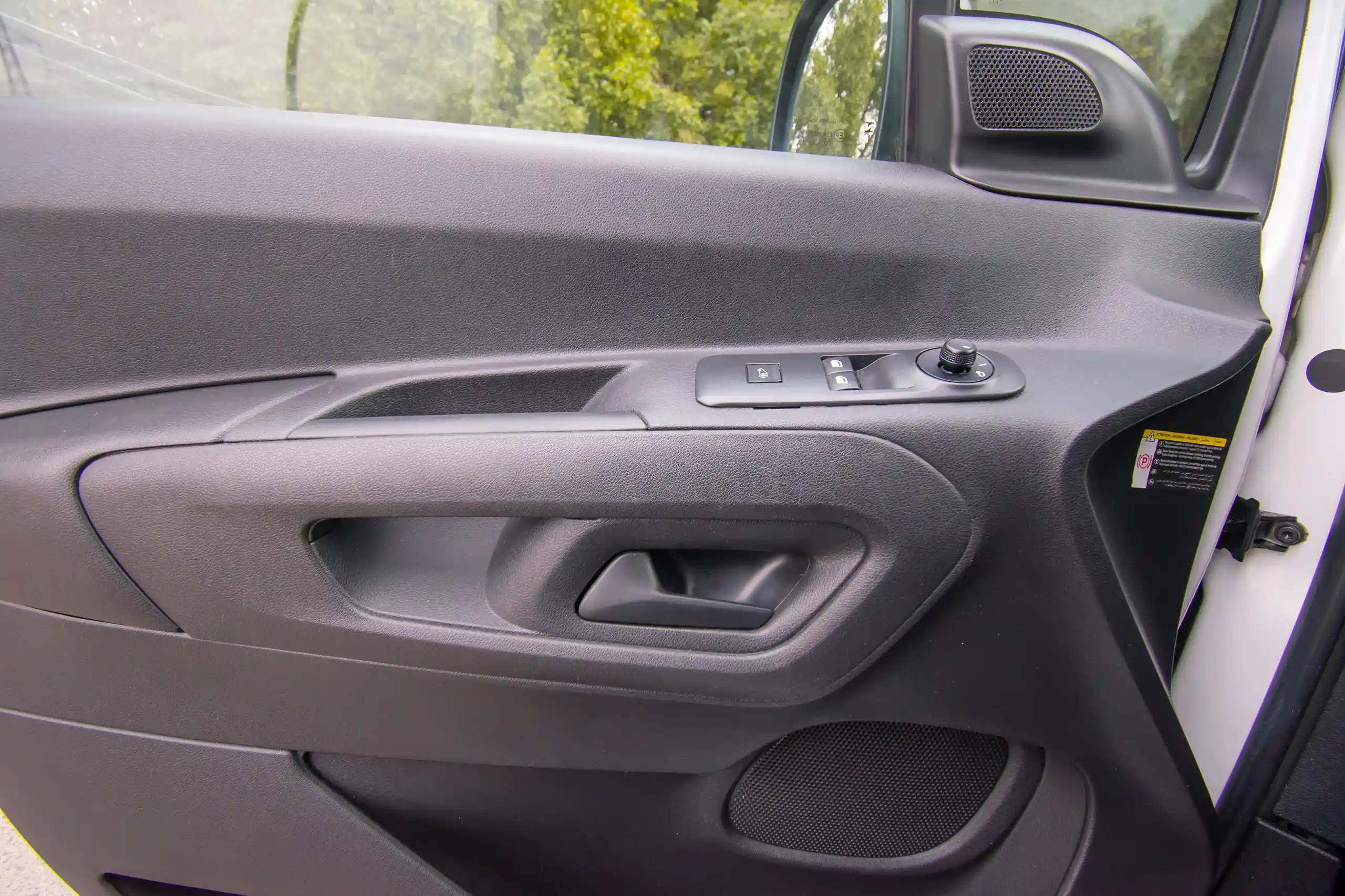 Used 2022 Peugeot Partner Standard White – Driver Door Panel Full View at First Choice Cars Sharjah