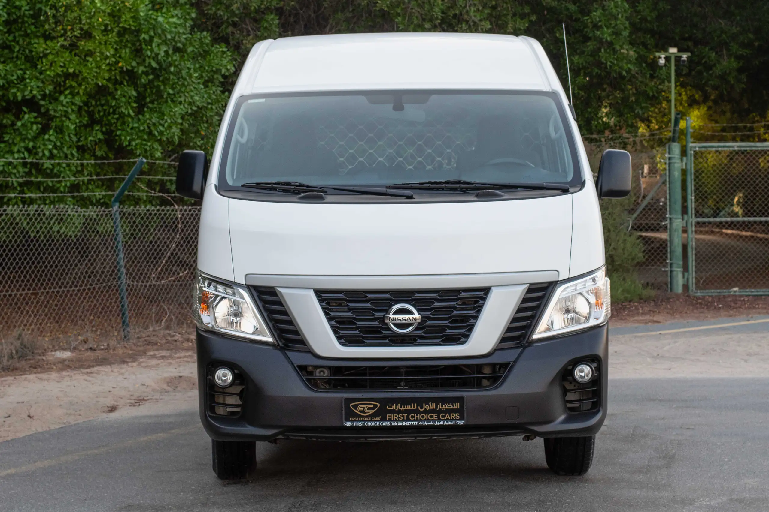 Used 2022 Nissan Urvan Panel Van H/R White – Front View at First Choice Cars Sharjah