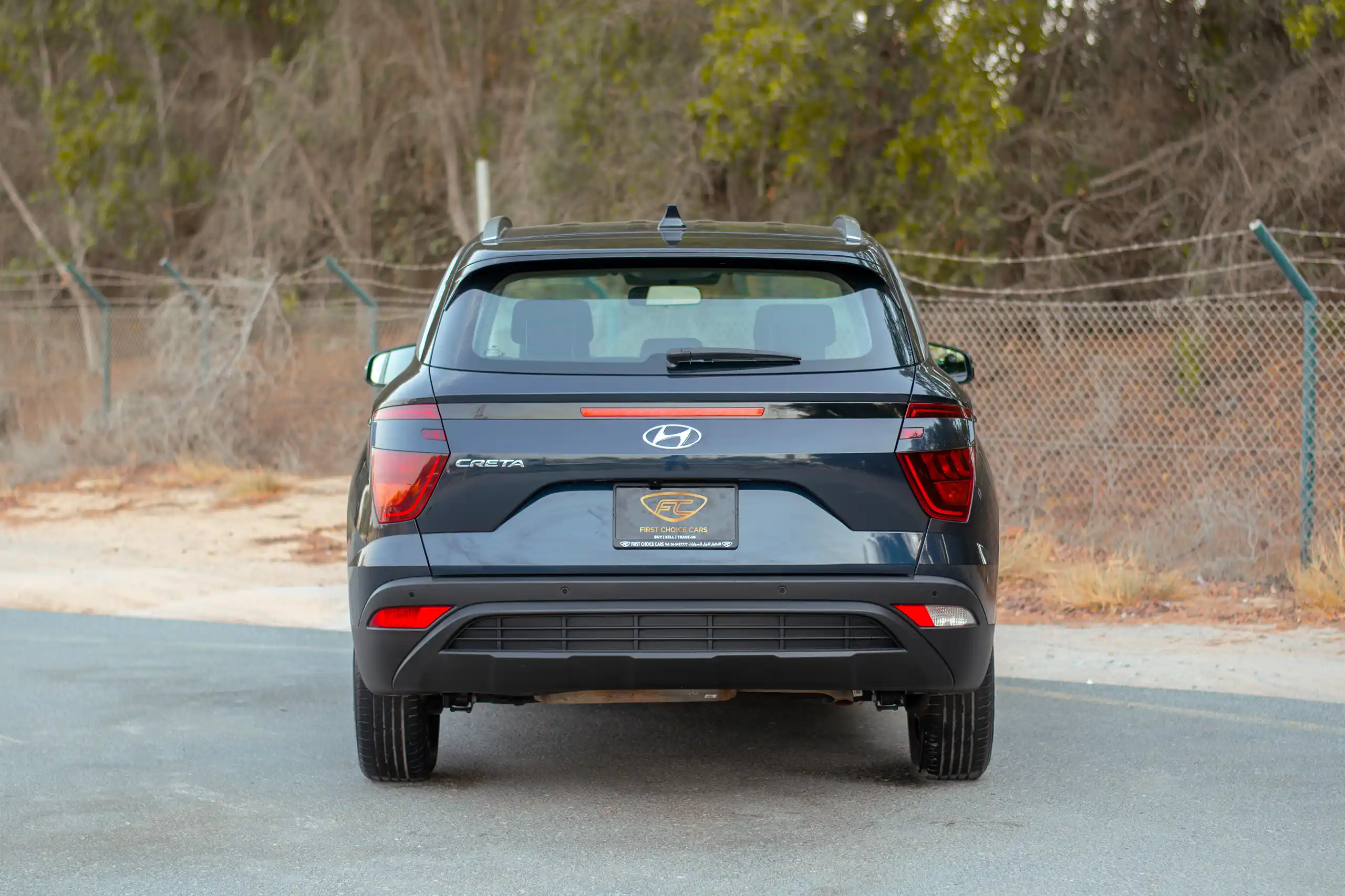 Used 2022 Hyundai Creta Smart Blue – Back/Rear View at First Choice Cars Sharjah