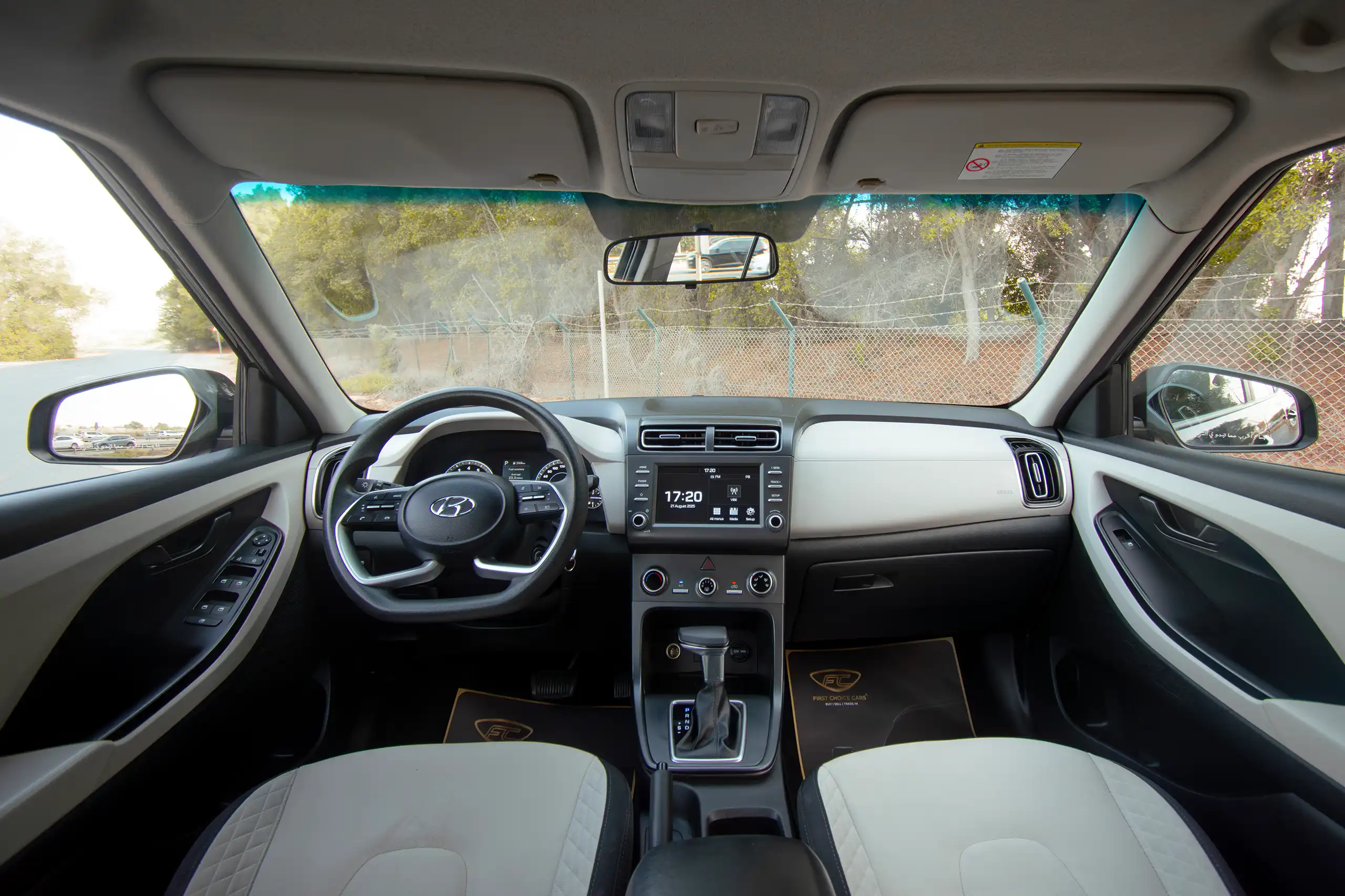 Used 2022 Hyundai Creta Smart Blue – Front Cabin / Dashboard Full View at First Choice Cars Sharjah