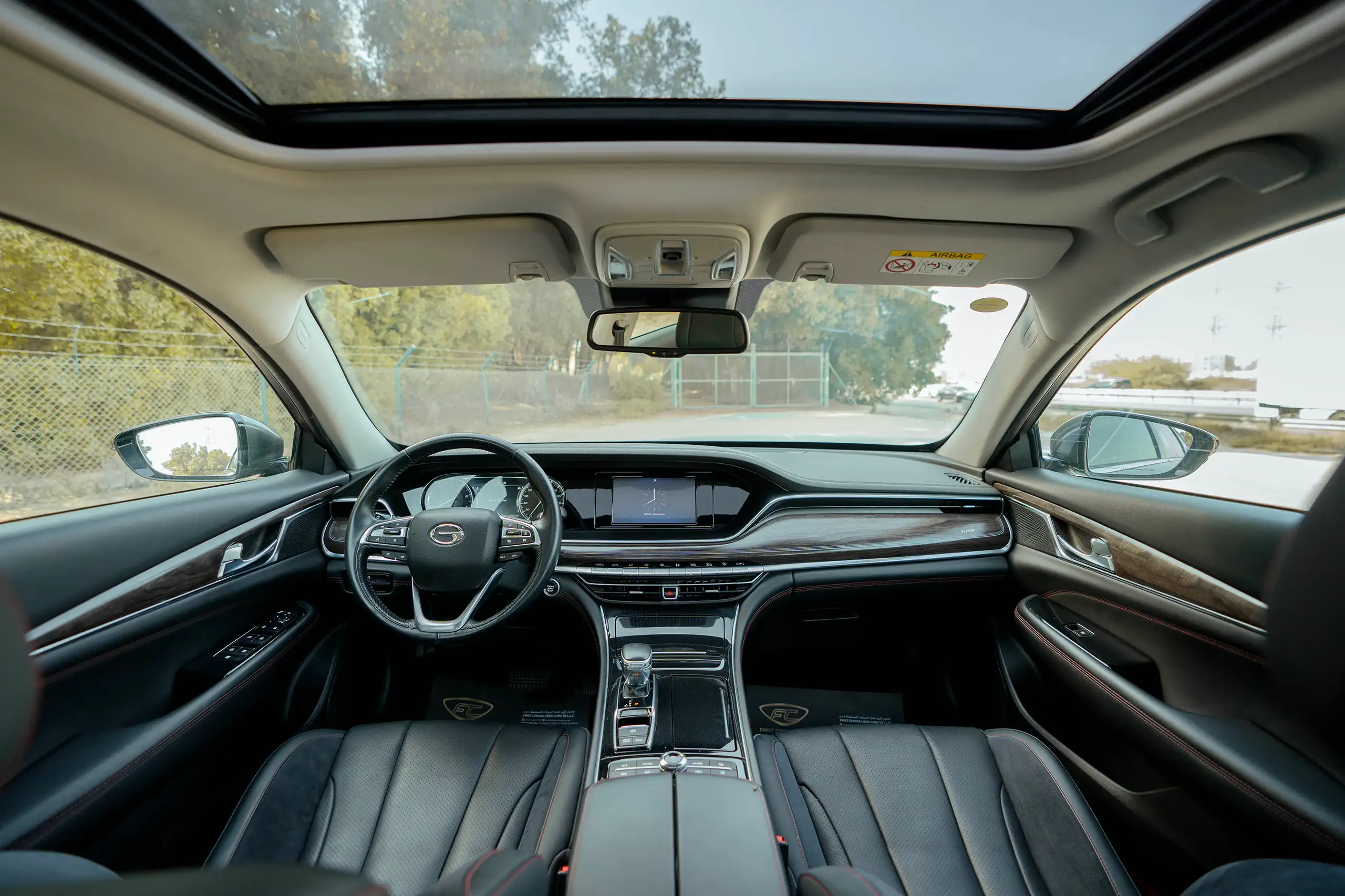 Used 2022 GAC GA8 GL Grey – Front Cabin / Dashboard Full View at First Choice Cars Sharjah