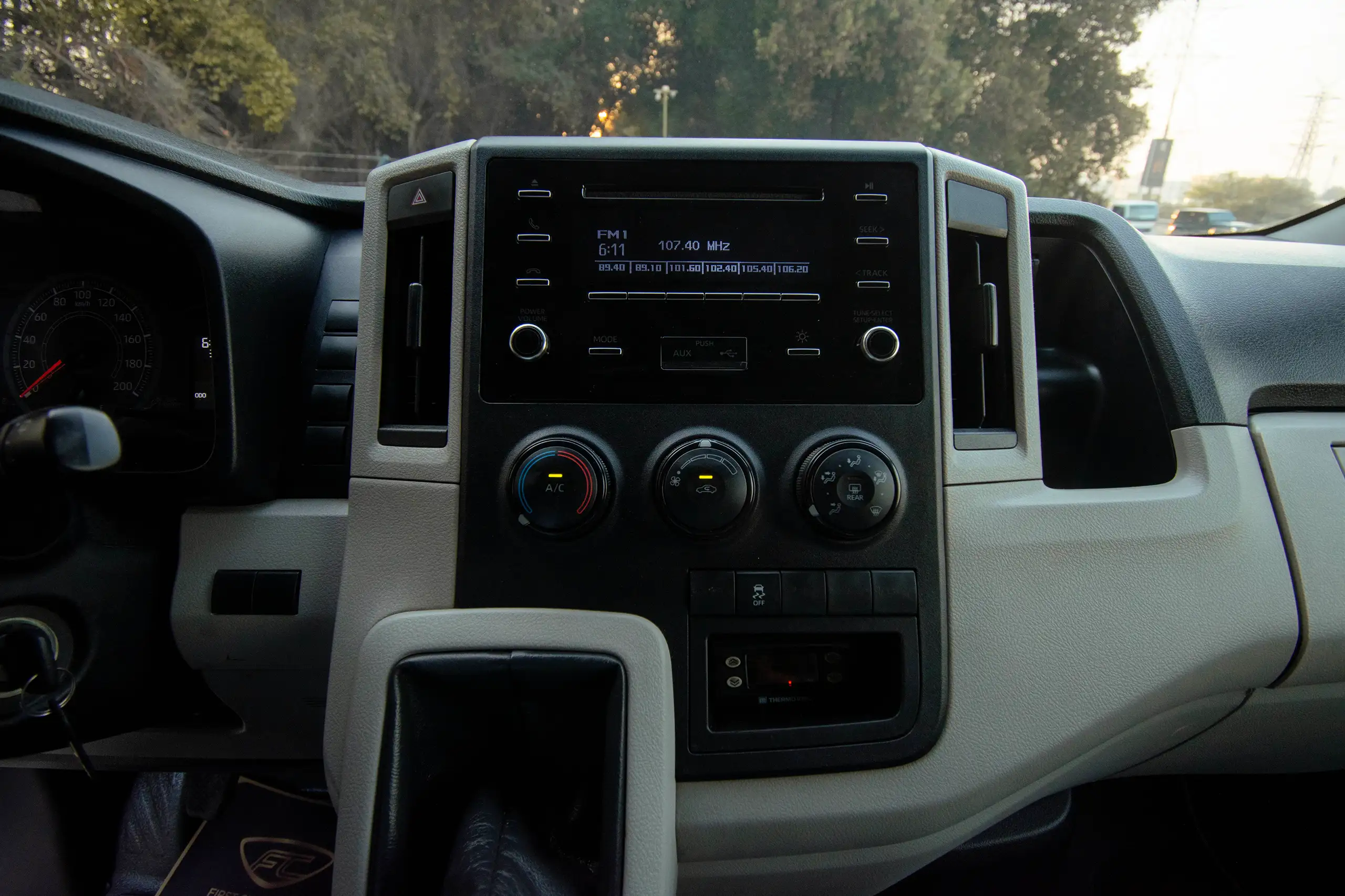 Used 2021 Toyota Hiace GL- High Roof Freezer Van White – Infotainment / Touchscreen System at First Choice Cars Sharjah