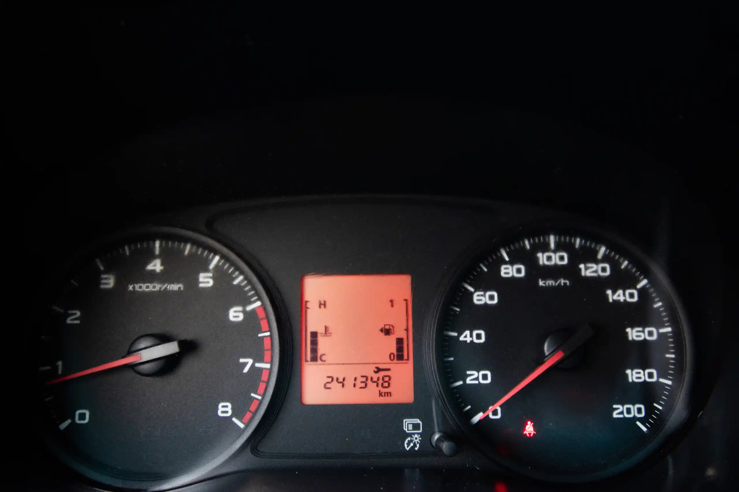 Used 2021 Mitsubishi L200 Double Cab GLX White – Odometer / Mileage Reading View at First Choice Cars Sharjah