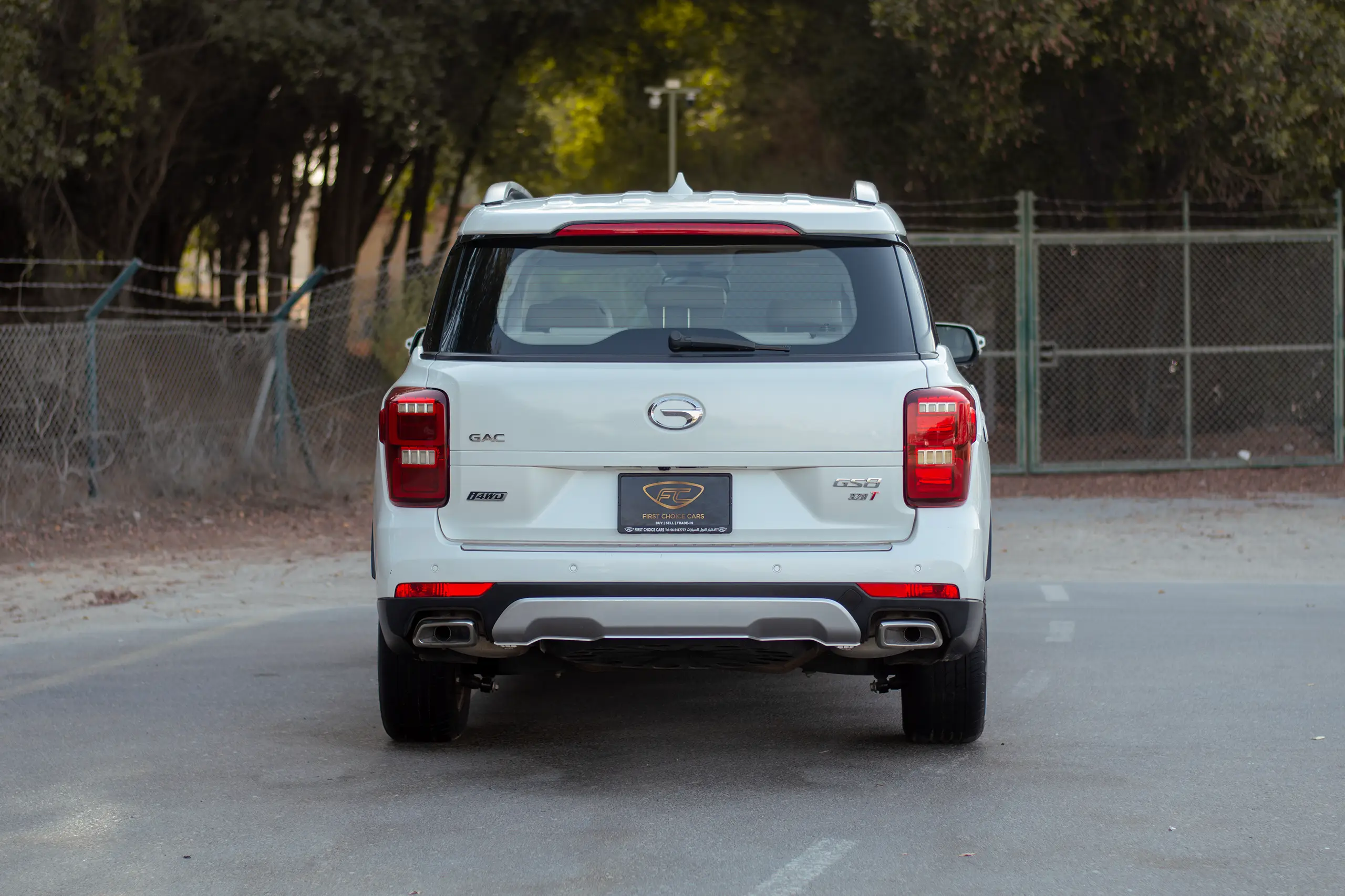 Used 2020 GAC GS8 GL White – Back/Rear View at First Choice Cars Sharjah