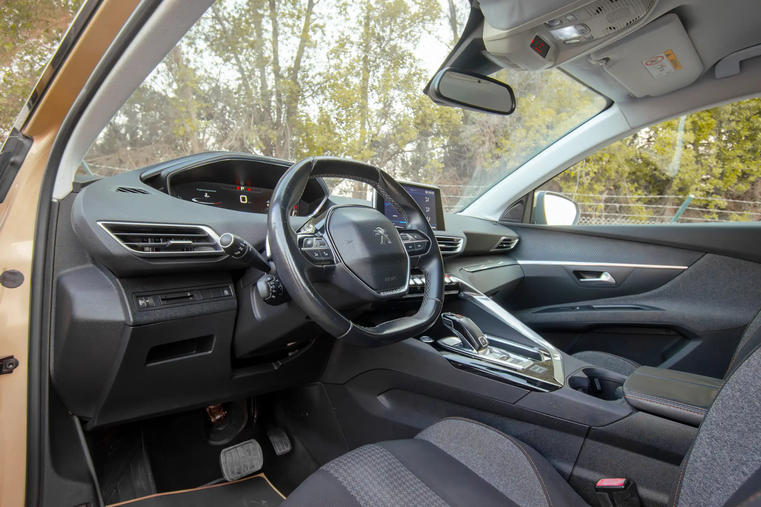 Used 2019 Peugeot 5008 Active Gold – Driver Side Dashboard & Steering View at First Choice Cars Sharjah