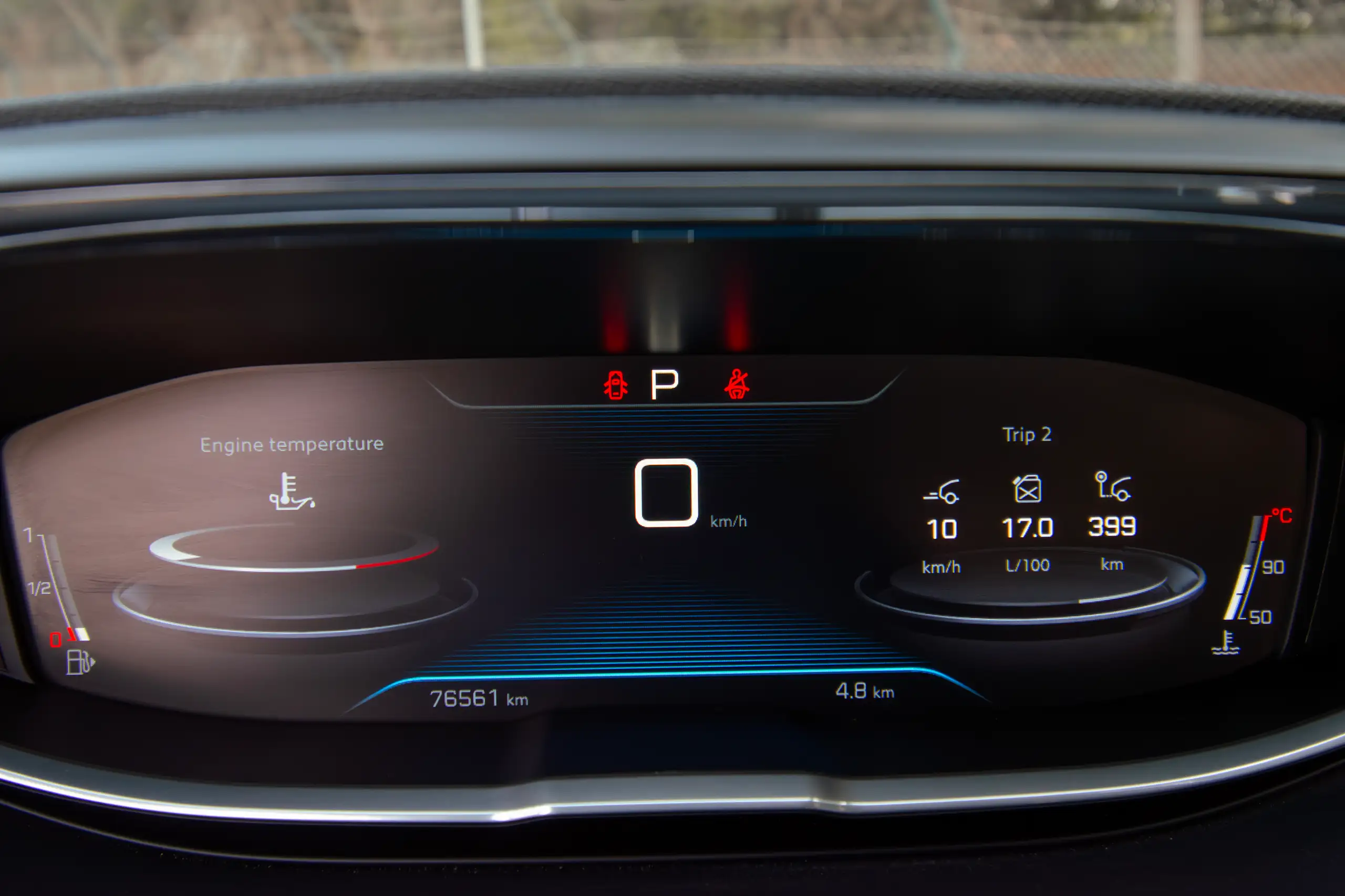 Used 2019 Peugeot 5008 Active Gold – Odometer / Mileage Reading View at First Choice Cars Sharjah