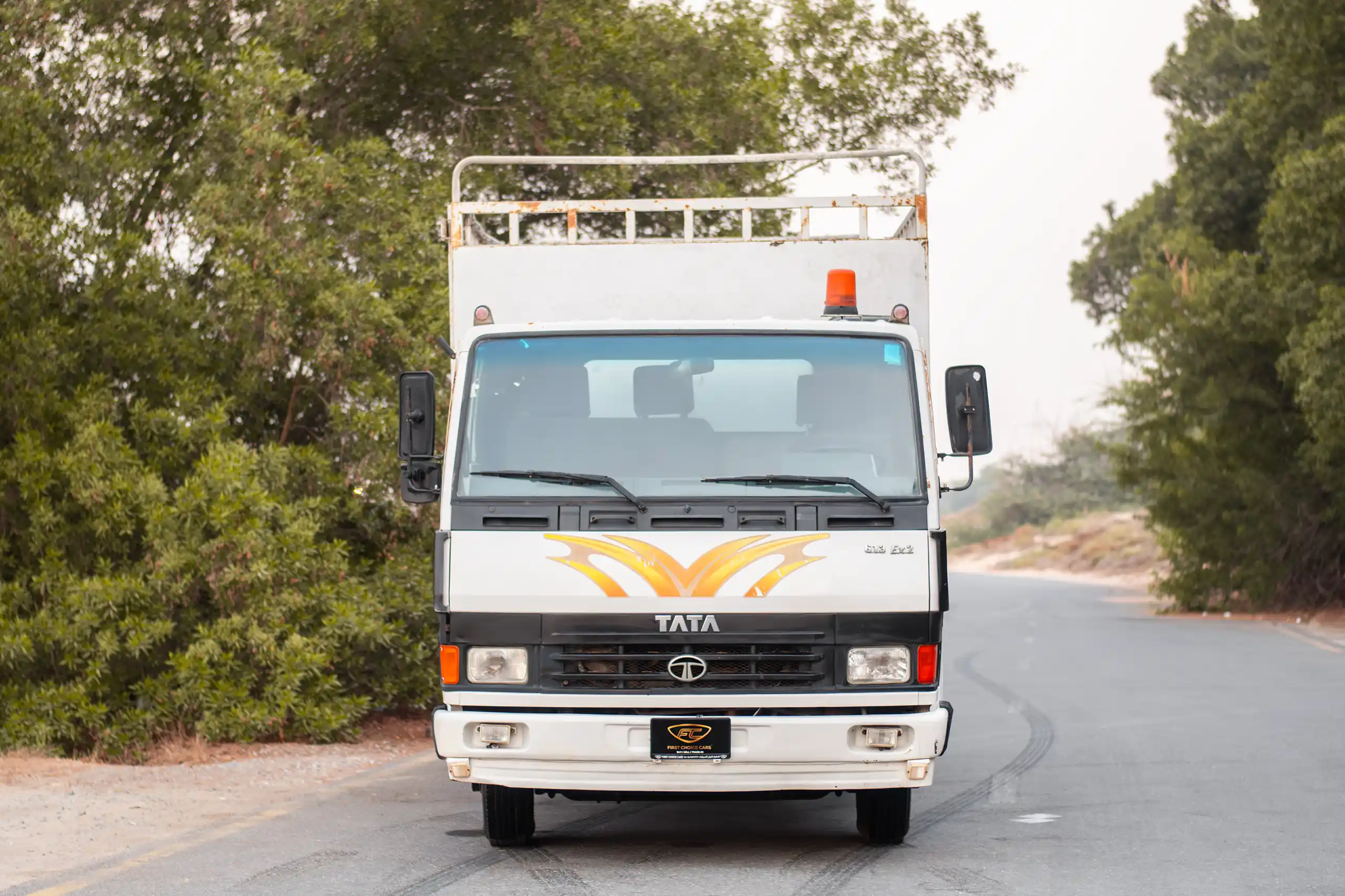 Used 2016 TATA LPT 613 Truck White – Front View at First Choice Cars Sharjah