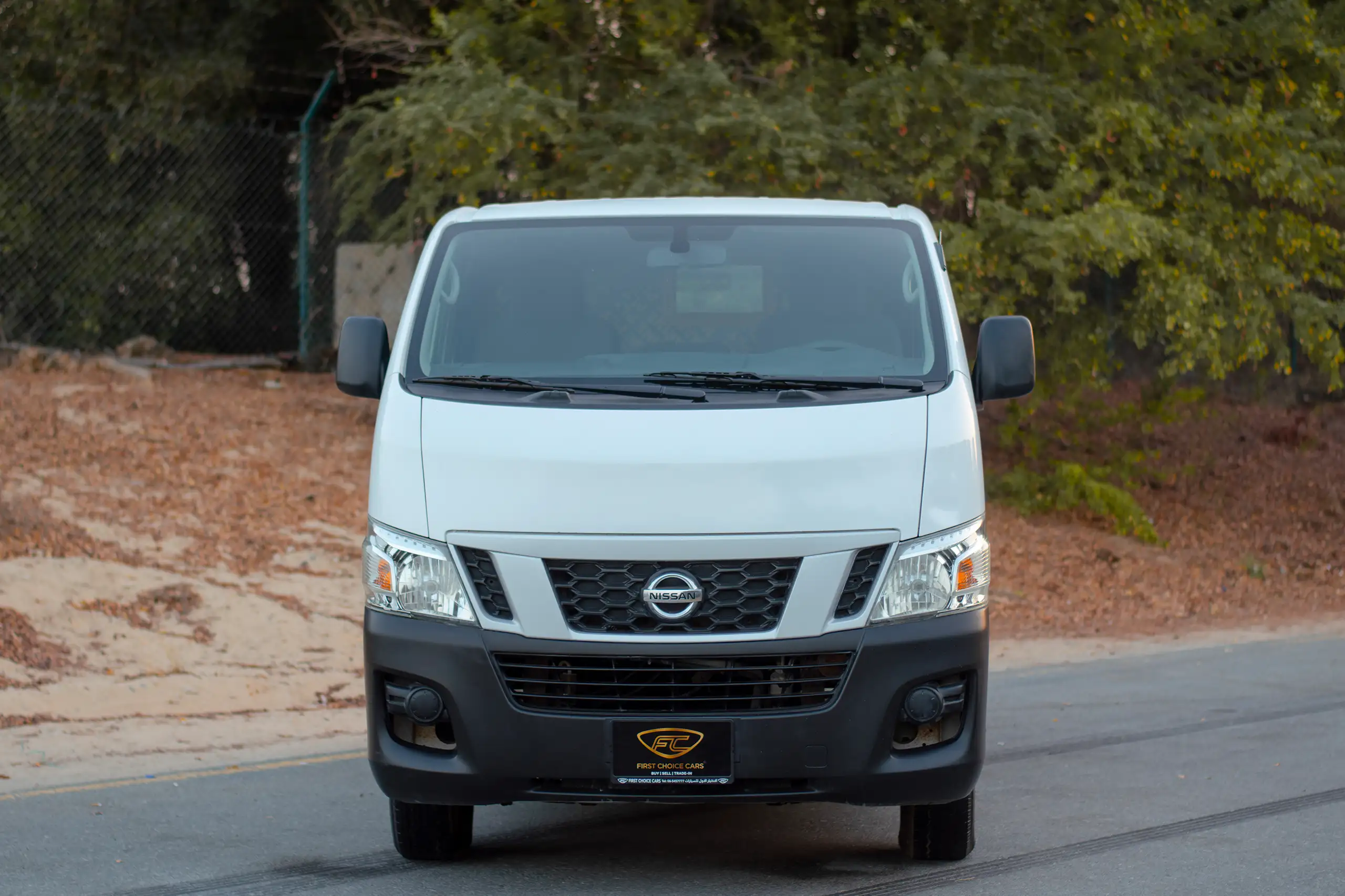 Used 2016 Nissan Urvan Panel Van S/R White – Front View at First Choice Cars Sharjah