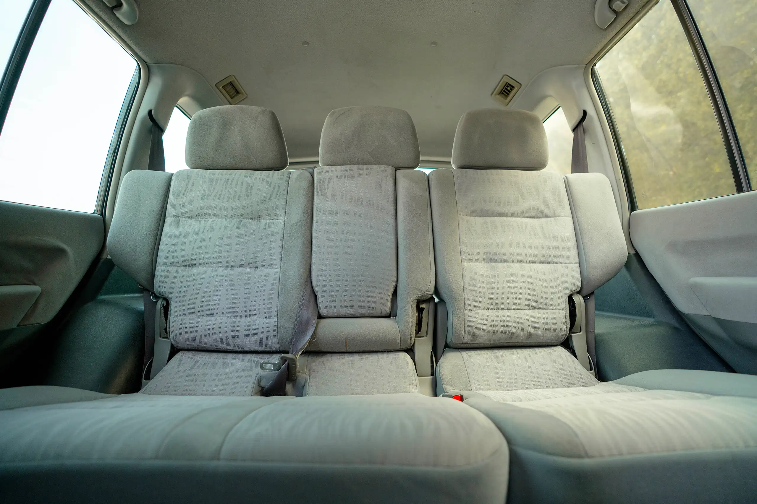 Used 2005 Mitsubishi PAJERO 3.0 GLS Silver – Rear Seat View at First Choice Cars Sharjah