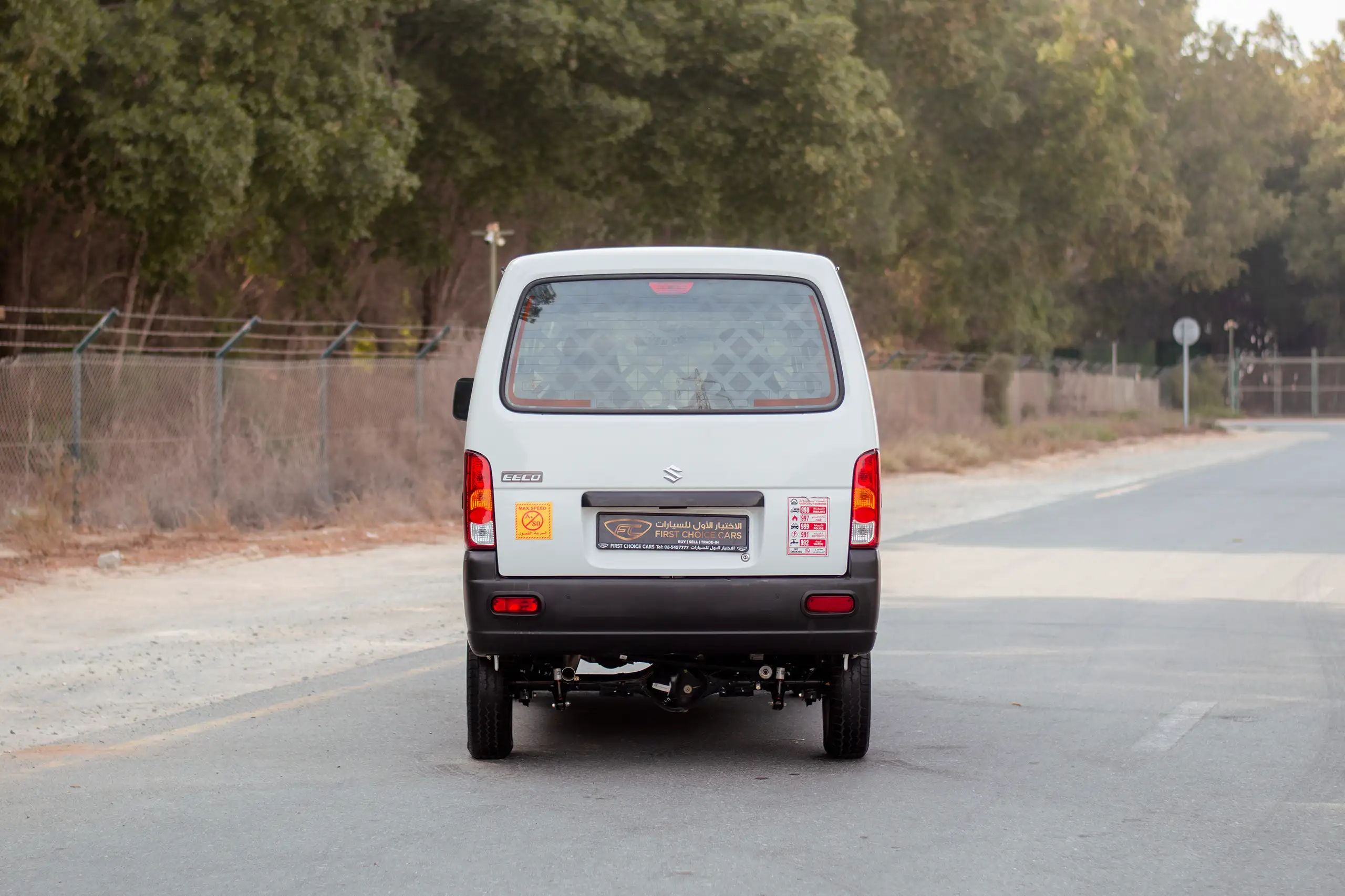 Used 2023 Suzuki Eeco Cargo White – Back/Rear View at First Choice Cars Sharjah