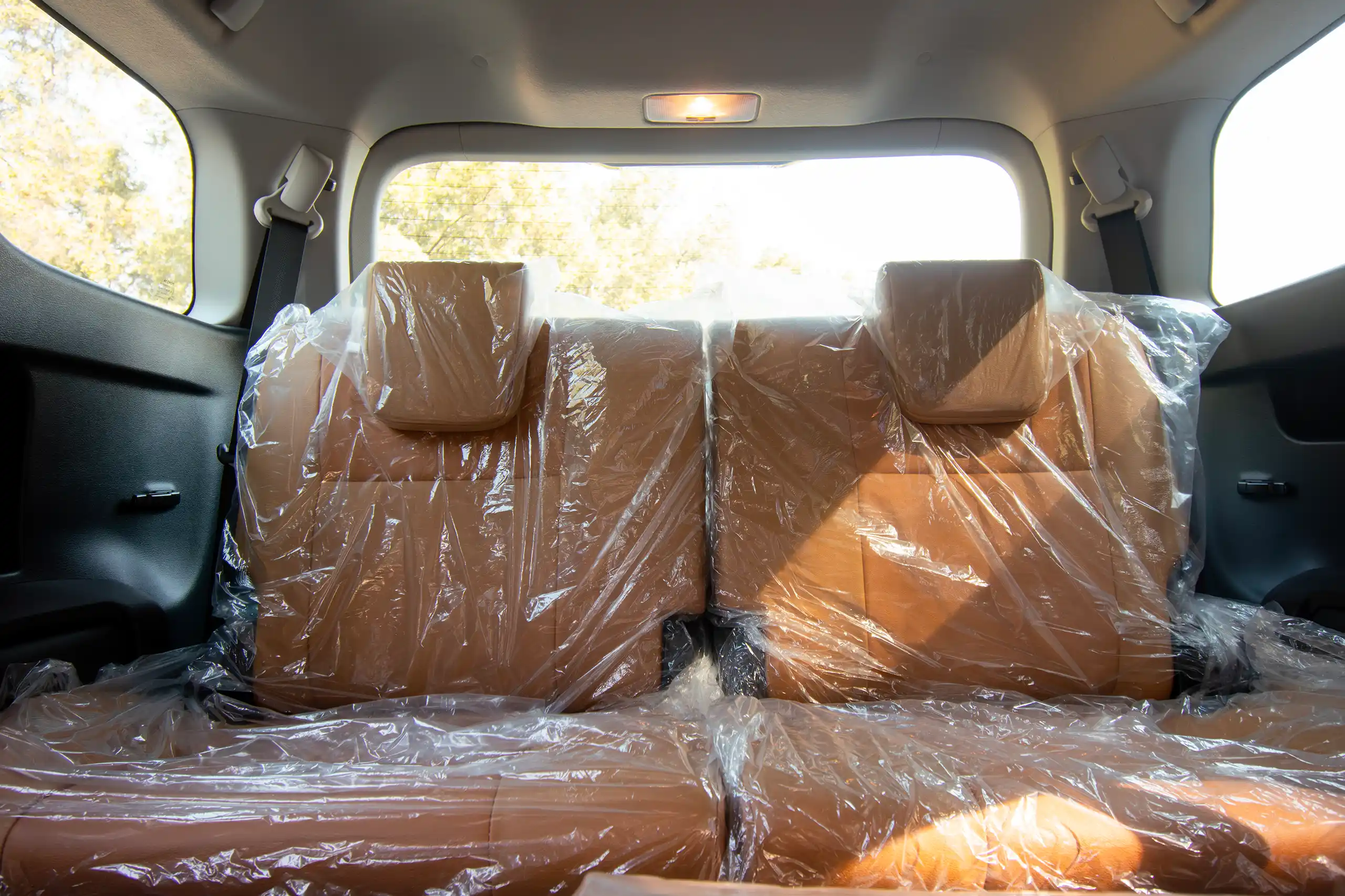 Used 2024 Toyota Fortuner VXR Black – Third Row Right Seat View at First Choice Cars Sharjah