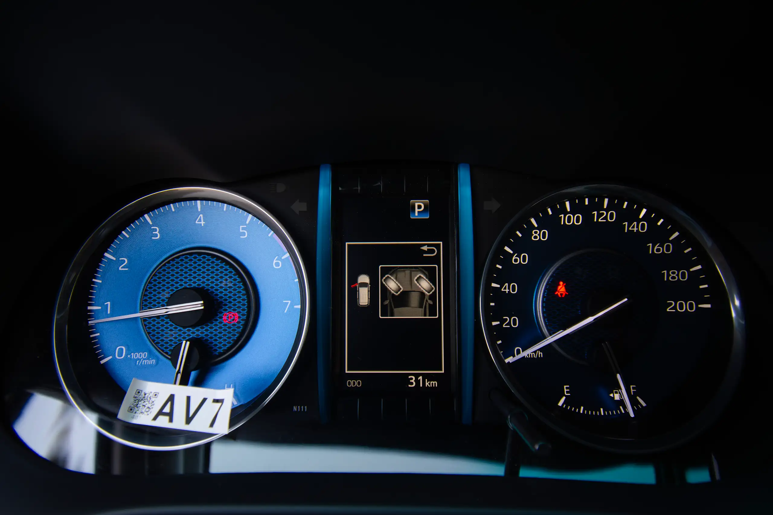 Used 2024 Toyota Fortuner VXR Black – Odometer / Mileage Reading View at First Choice Cars Sharjah