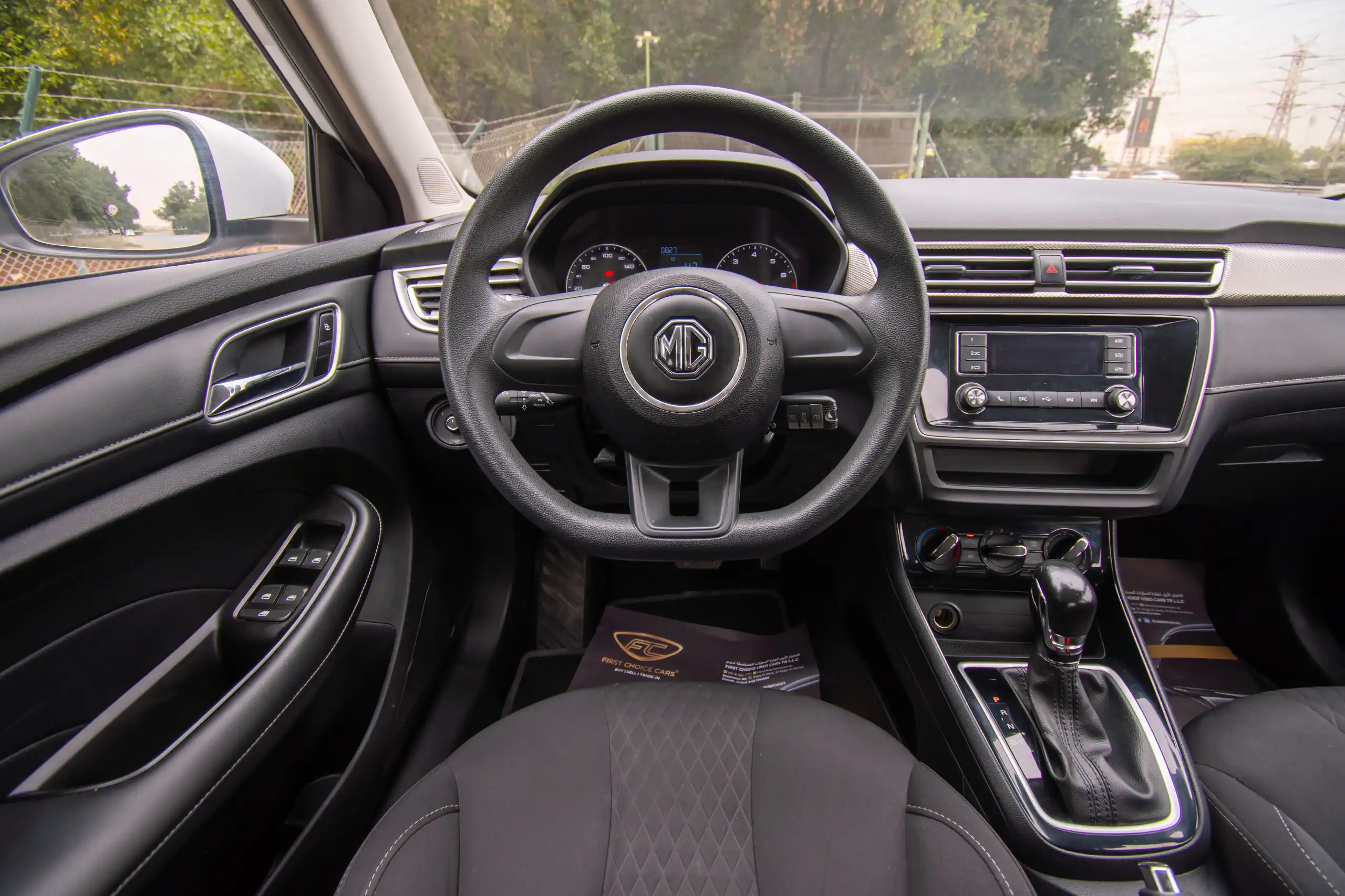 Used 2023 MG 5 Comfort White – Steering Wheel & Instrument Cluster at First Choice Cars Sharjah