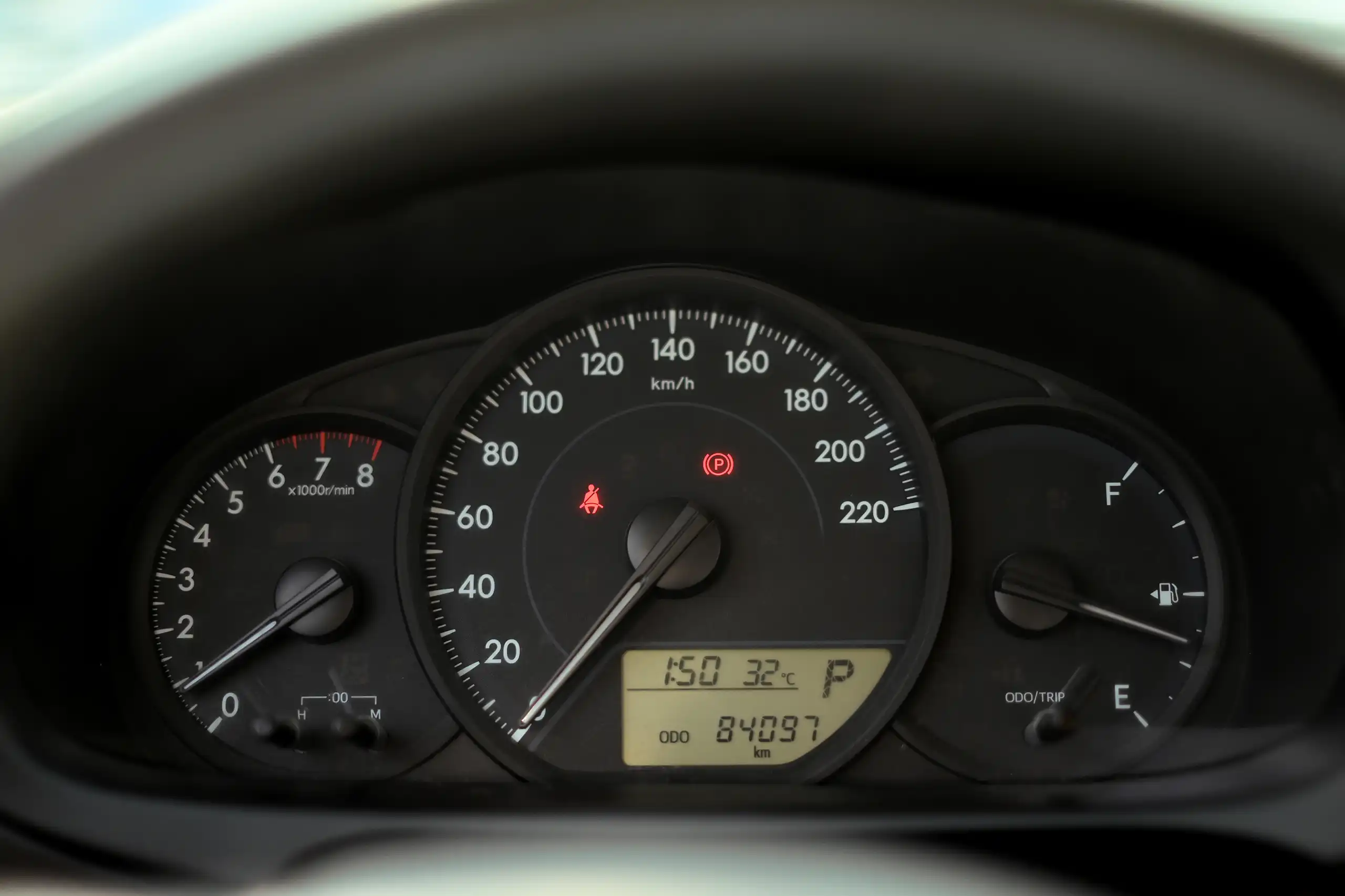 Used 2022 Toyota Yaris E White – Odometer / Mileage Reading View at First Choice Cars Sharjah