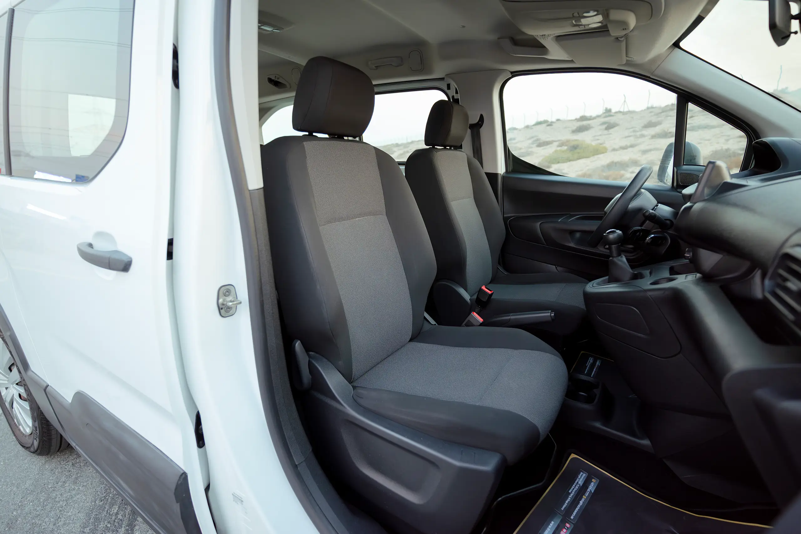 Used 2022 Peugeot Rifter 1.5T L2 White – Front Passenger Side Cabin View at First Choice Cars Sharjah