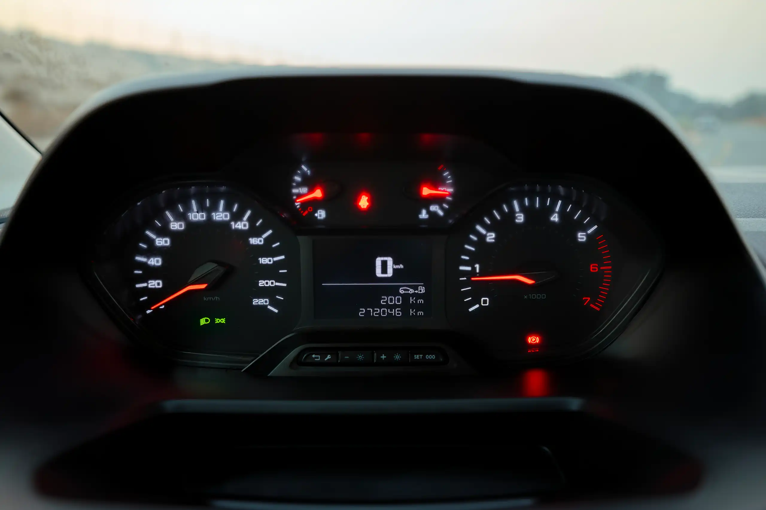 Used 2022 Peugeot Rifter 1.5T L2 White – Odometer / Mileage Reading View at First Choice Cars Sharjah