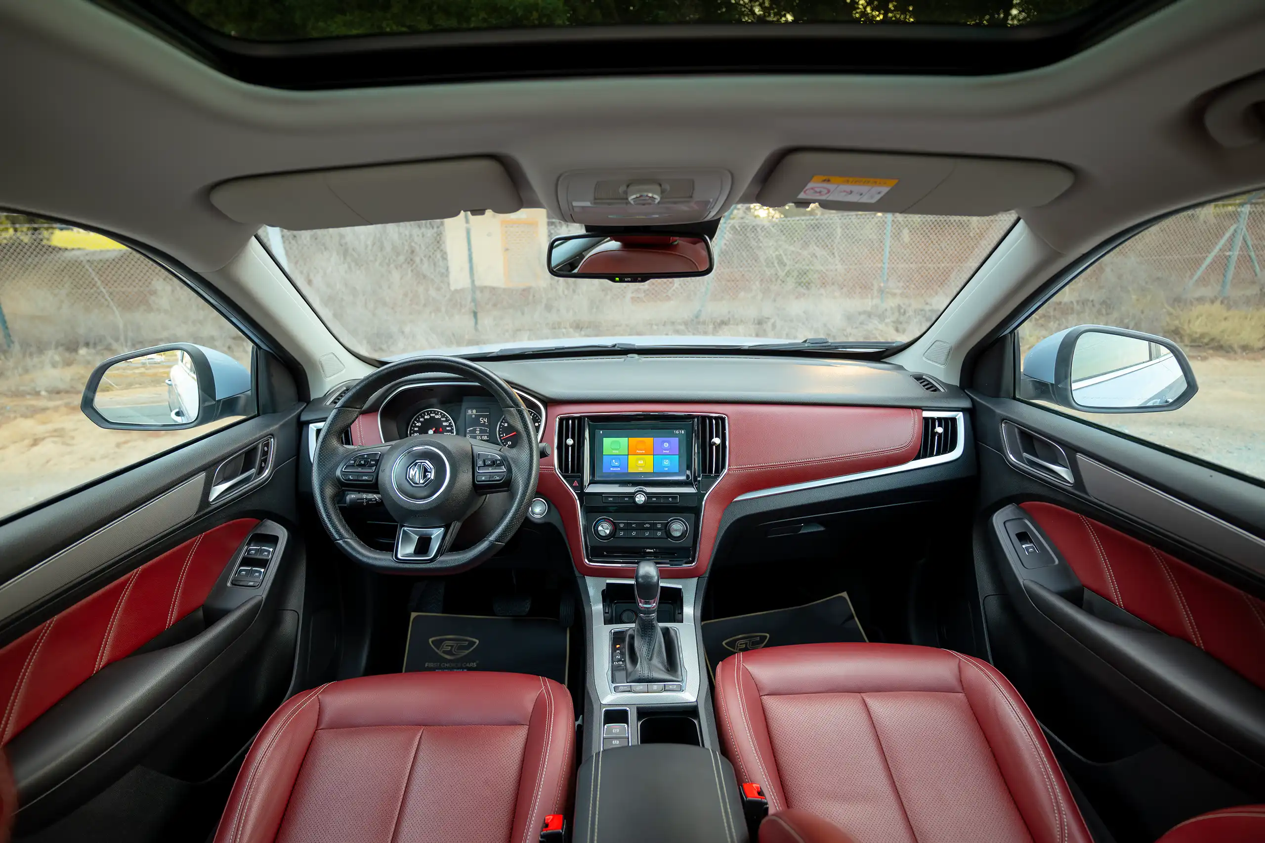 Used 2022 MG RX5 Luxury Silver – Front Cabin / Dashboard Full View at First Choice Cars Sharjah