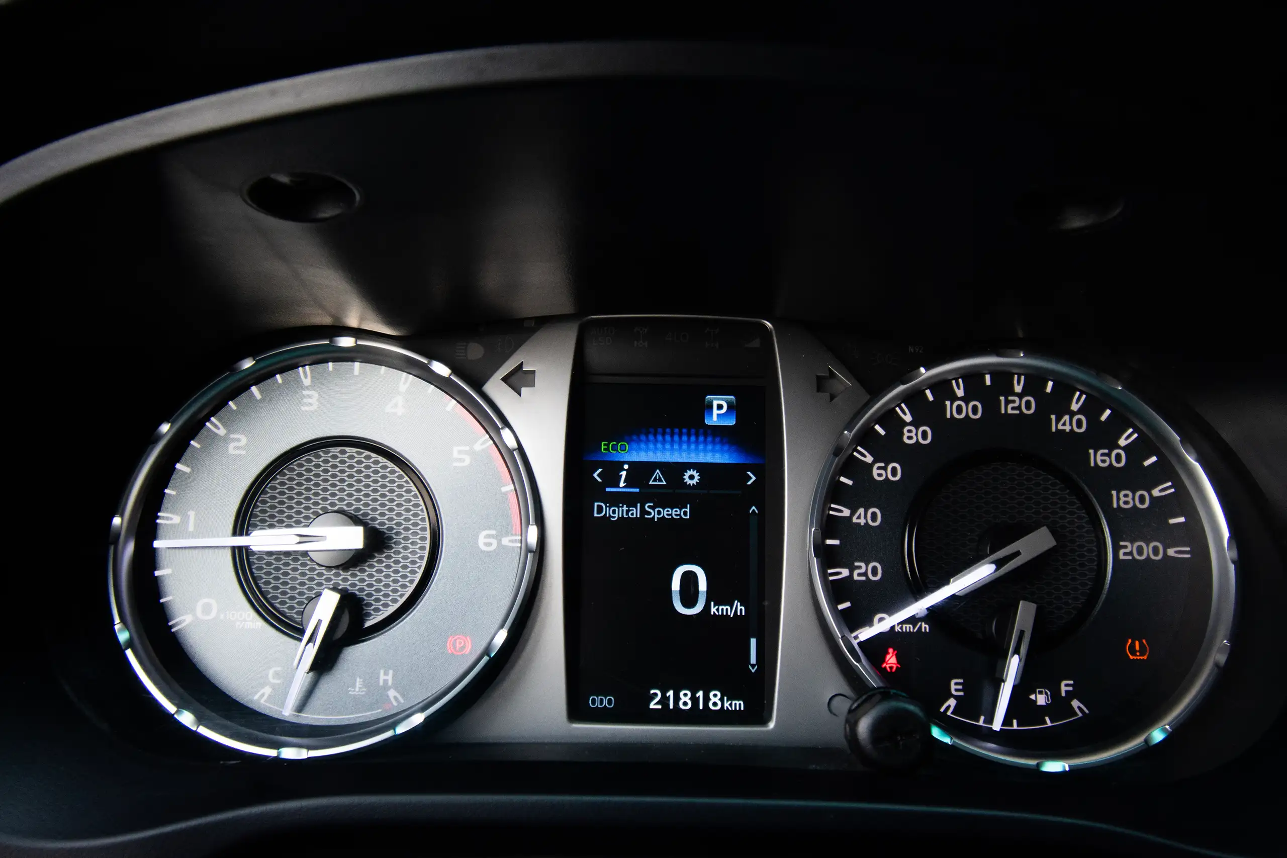 Used 2024 Toyota Hilux Dlx Double Cabin White – Odometer / Mileage Reading View at First Choice Cars Sharjah