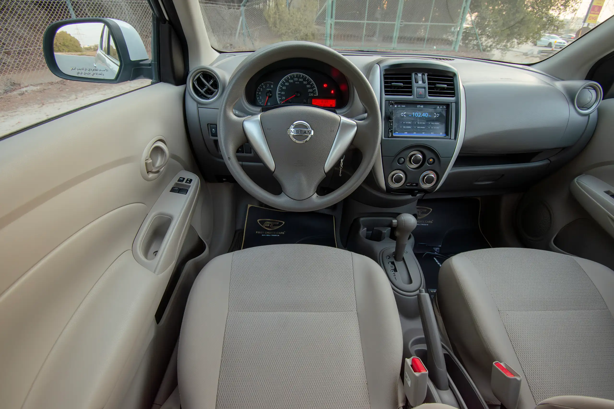 Used 2023 Nissan Sunny SV White – Steering Wheel & Instrument Cluster at First Choice Cars Sharjah