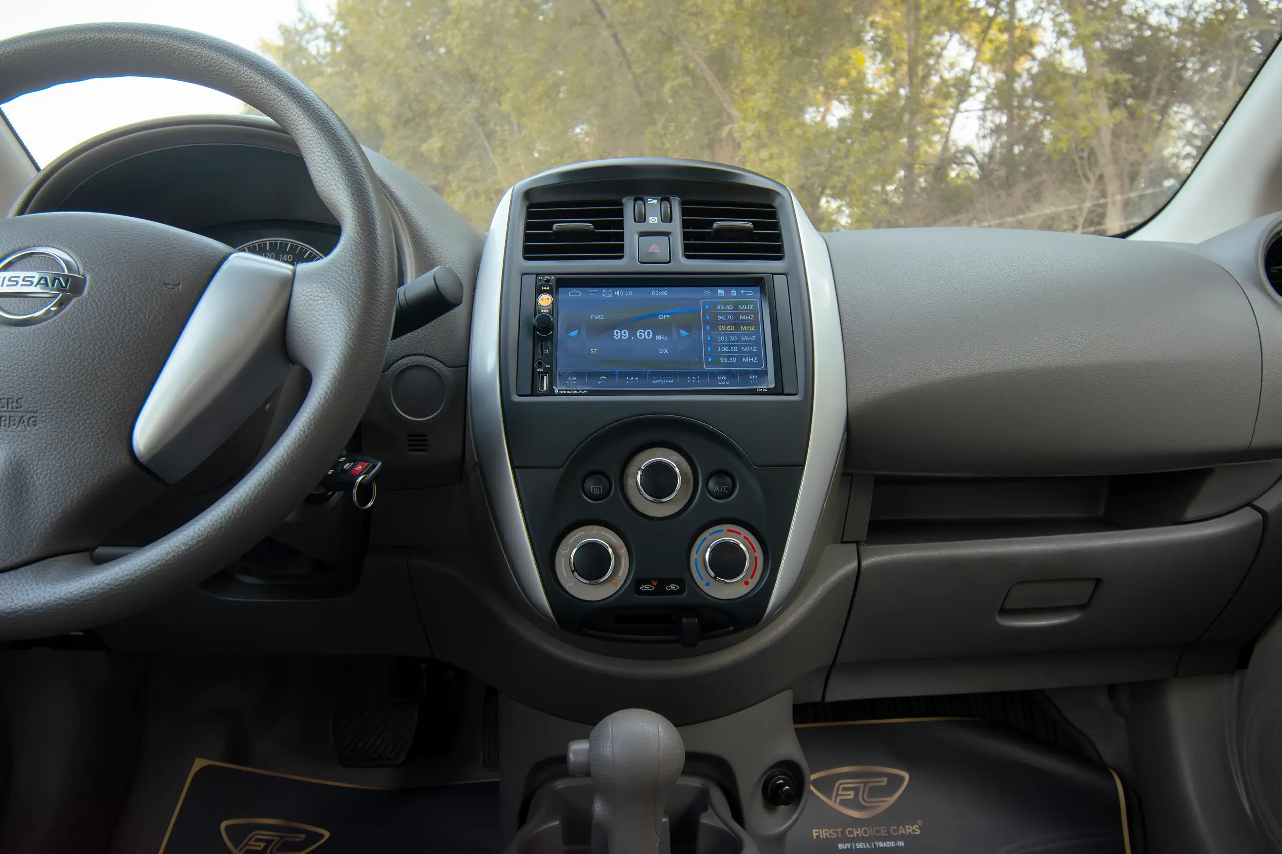 Used 2023 Nissan Sunny SV Grey – Infotainment / Touchscreen System at First Choice Cars Sharjah