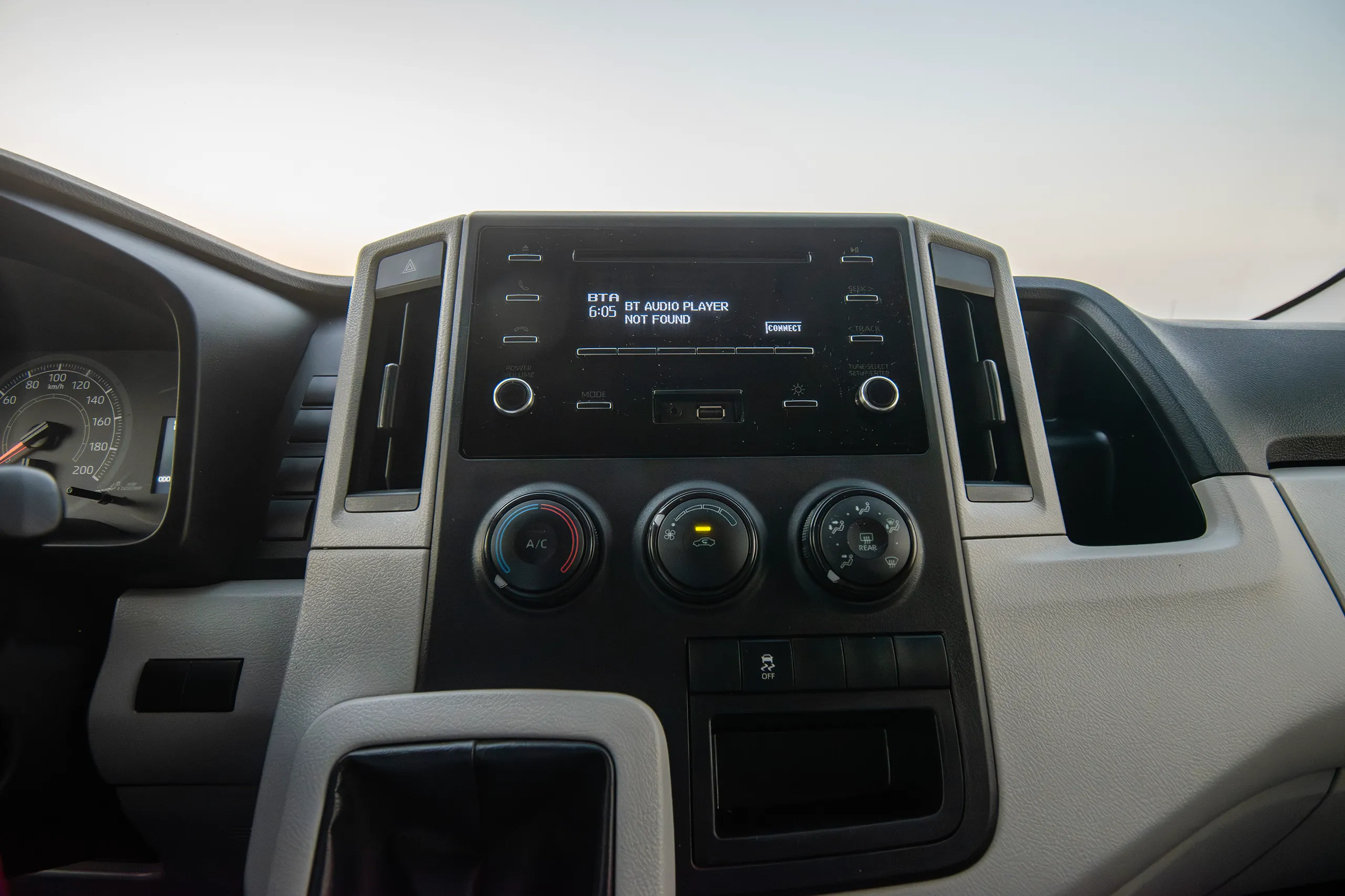 Used 2020 Toyota Hiace GL- High Roof Yellow – Infotainment / Touchscreen System at First Choice Cars Sharjah