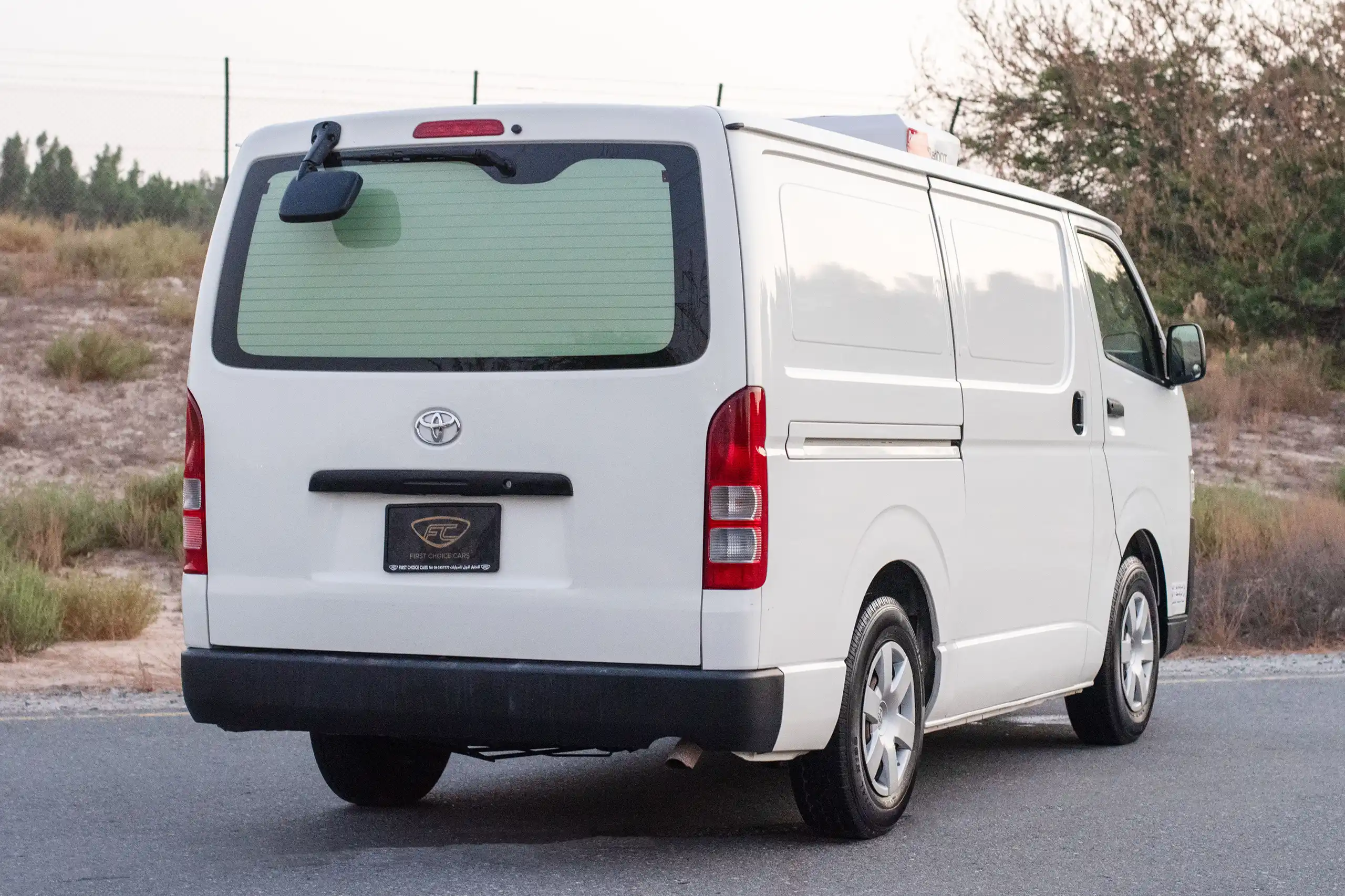 Used 2022 Toyota Hiace GL - Std Roof White – Right Back Diagonal (45°) View at First Choice Cars Sharjah