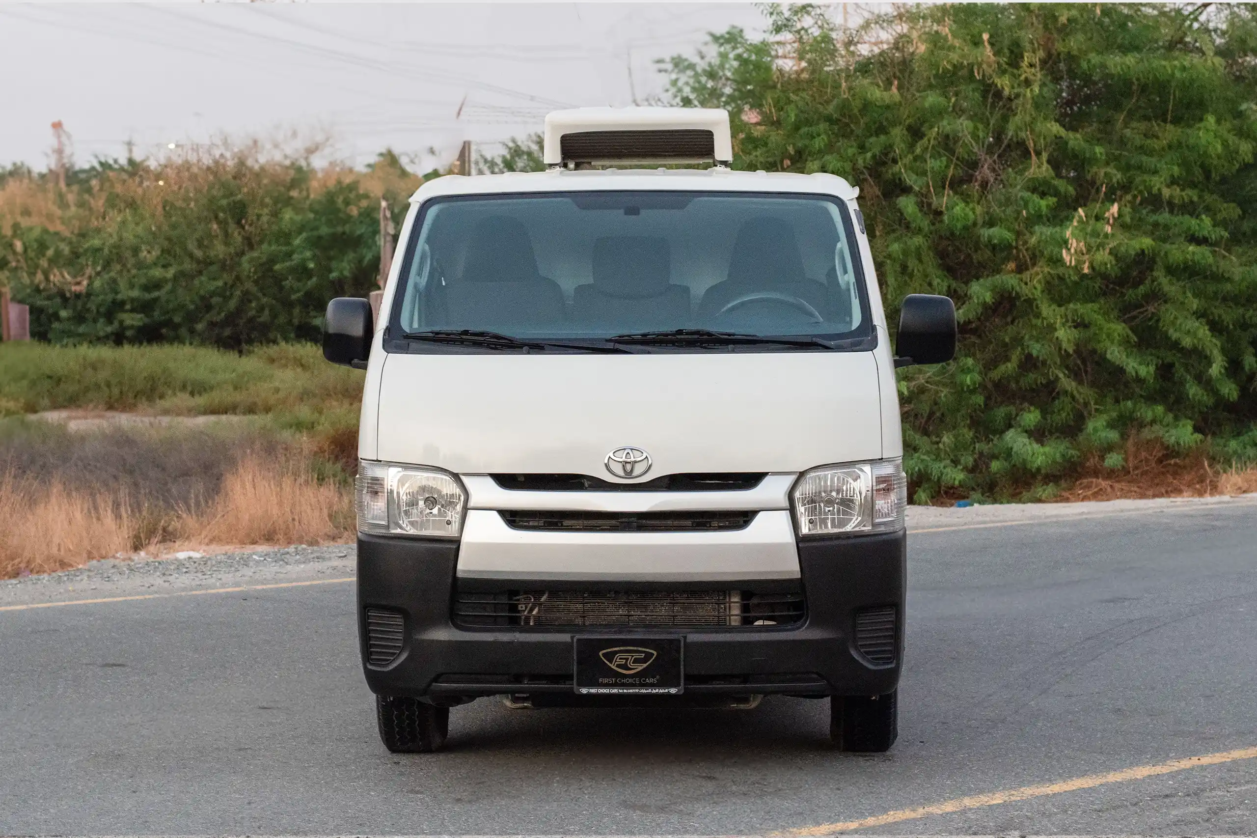 Used 2022 Toyota Hiace GL - Std Roof White – Front View at First Choice Cars Sharjah