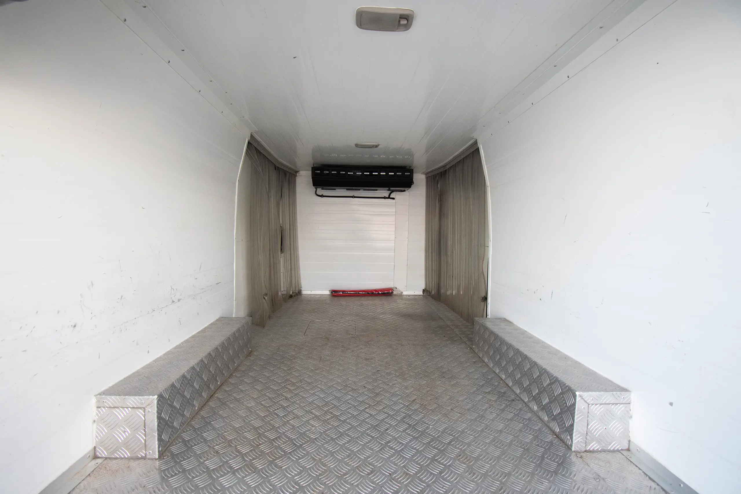 Used 2022 Toyota Hiace GL - Std Roof White – Chiller Box Rear Opening View at First Choice Cars Sharjah