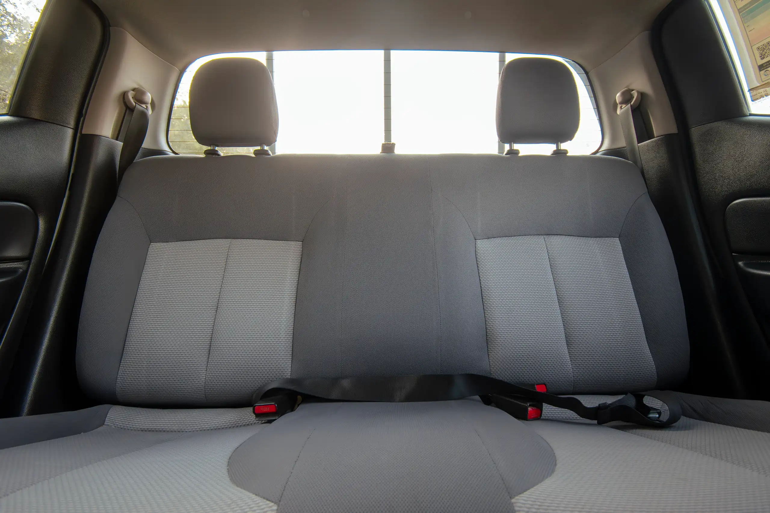 Used 2020 Mitsubishi L200 Double Cab GLX White – Rear Seat View at First Choice Cars Sharjah