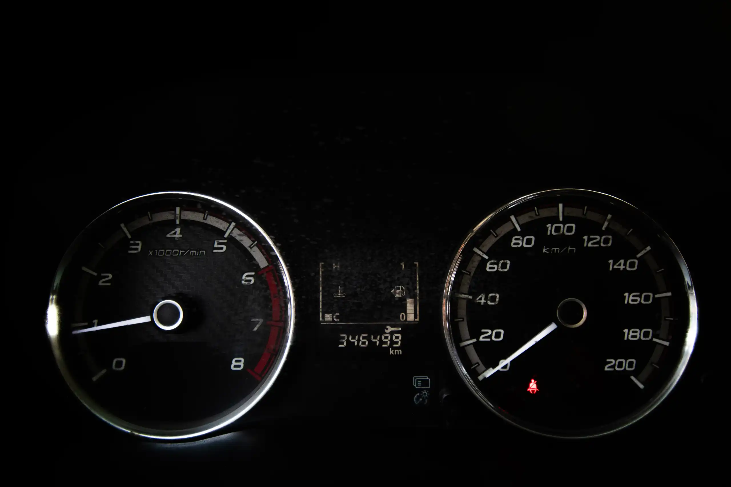 Used 2020 Mitsubishi L200 Double Cab GLX White – Odometer / Mileage Reading View at First Choice Cars Sharjah