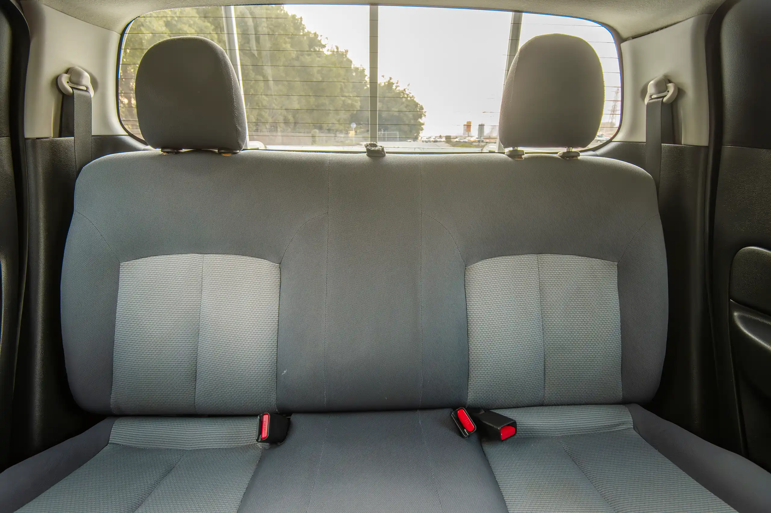 Used 2021 Mitsubishi L200 Double Cab GLX White – Rear Seat View at First Choice Cars Sharjah
