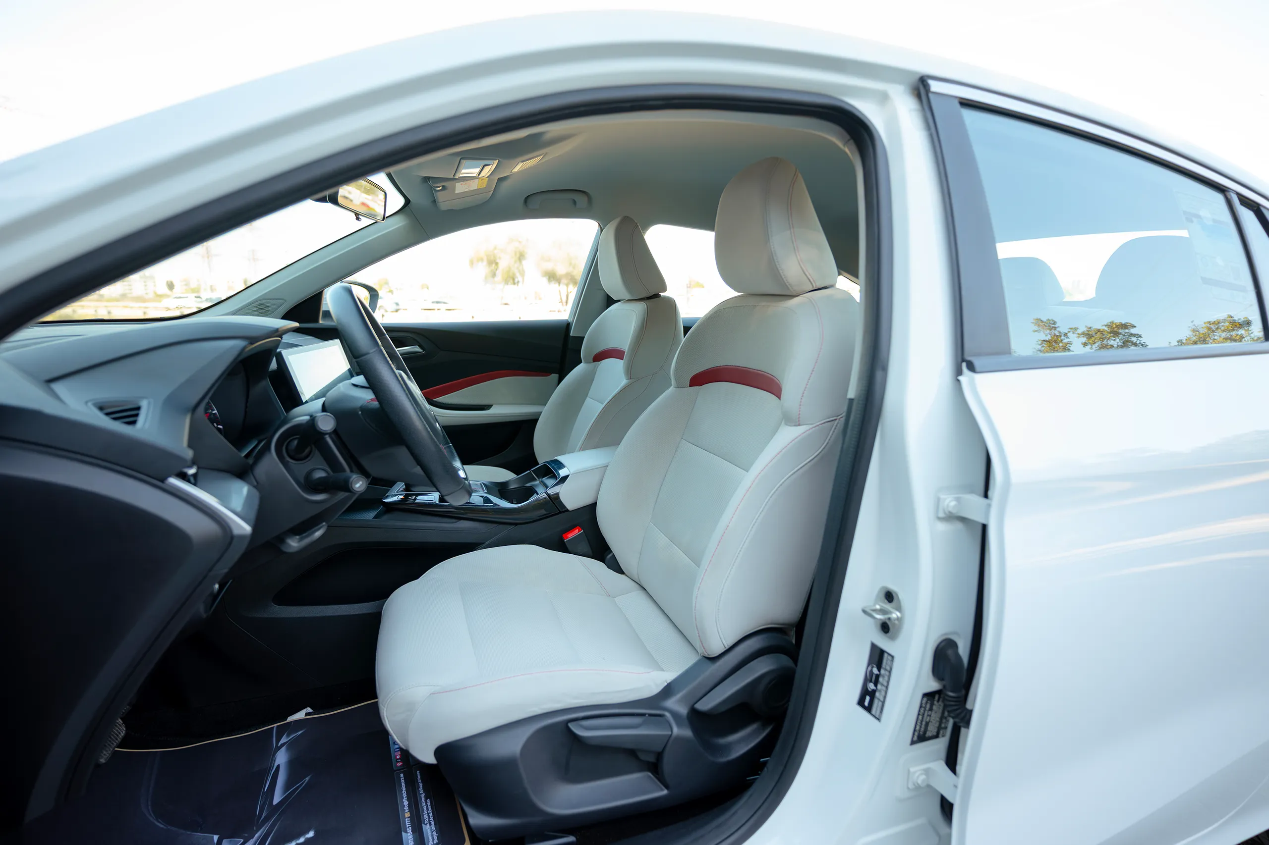 Used 2022 MG GT Comfort White – Front Driver Side Cabin View at First Choice Cars Sharjah