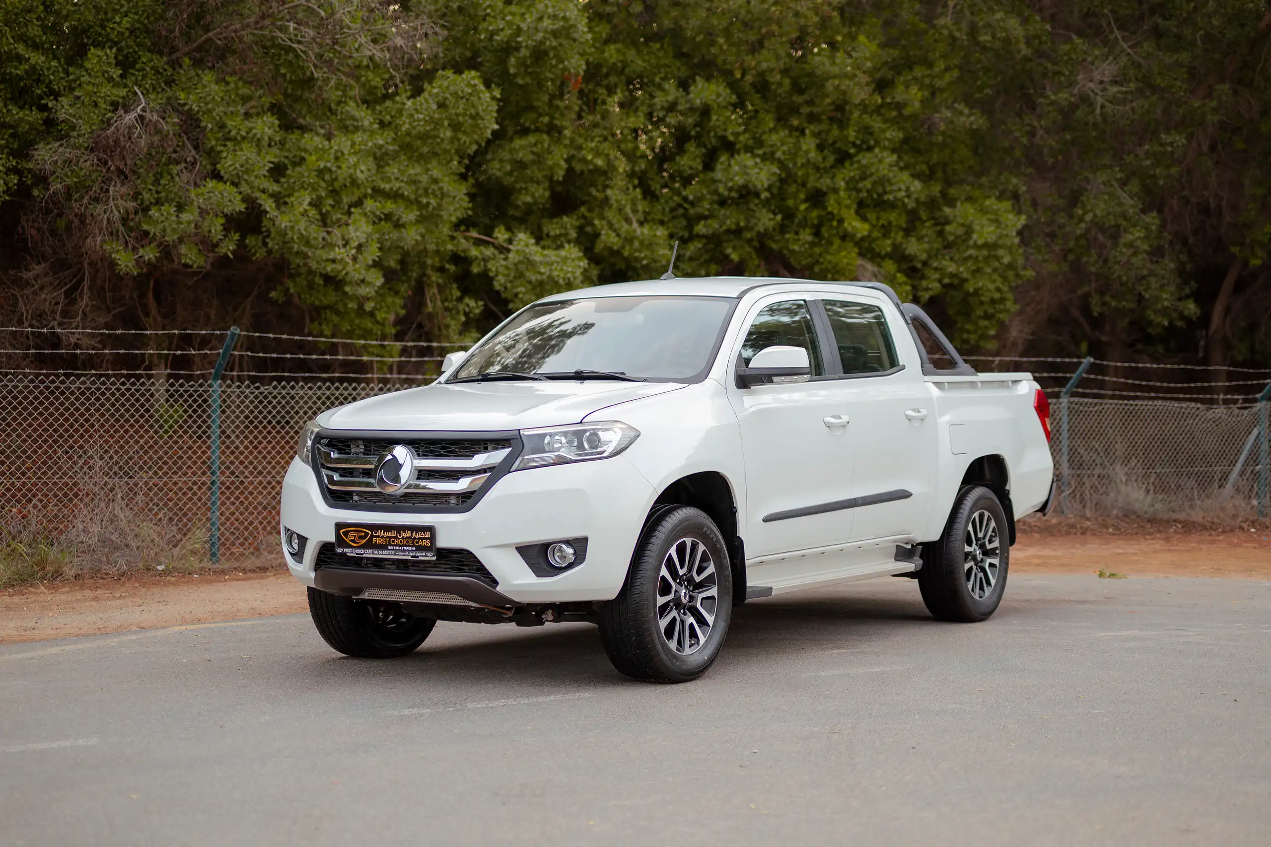 Used 2025 DongFeng RICH 6 Double Cabin White – Left Front Diagonal (45°) View at First Choice Cars Sharjah