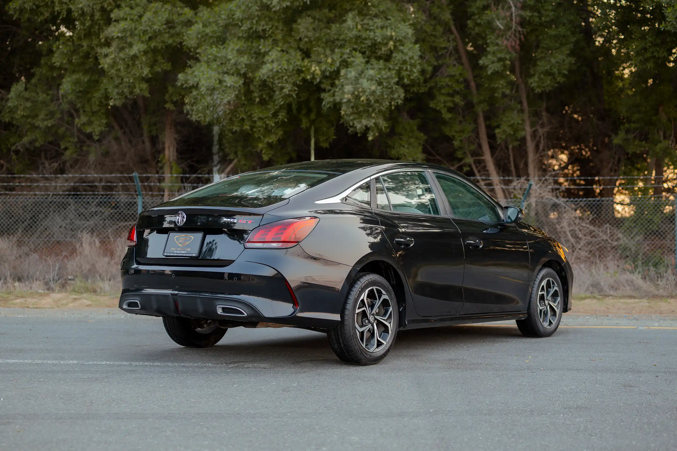 Used 2022 MG GT Comfort Black – Right Back Diagonal (45°) View at First Choice Cars Sharjah