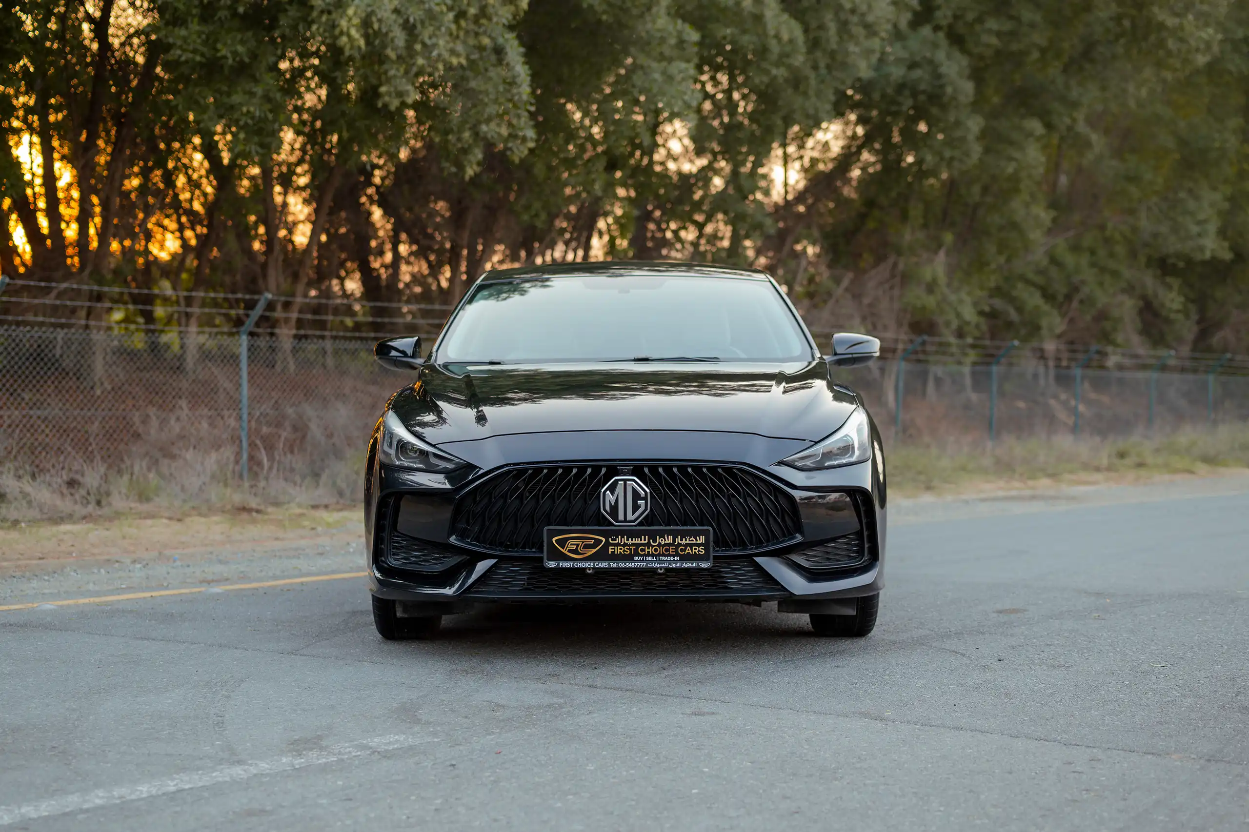 Used 2022 MG GT Comfort Black – Front View at First Choice Cars Sharjah