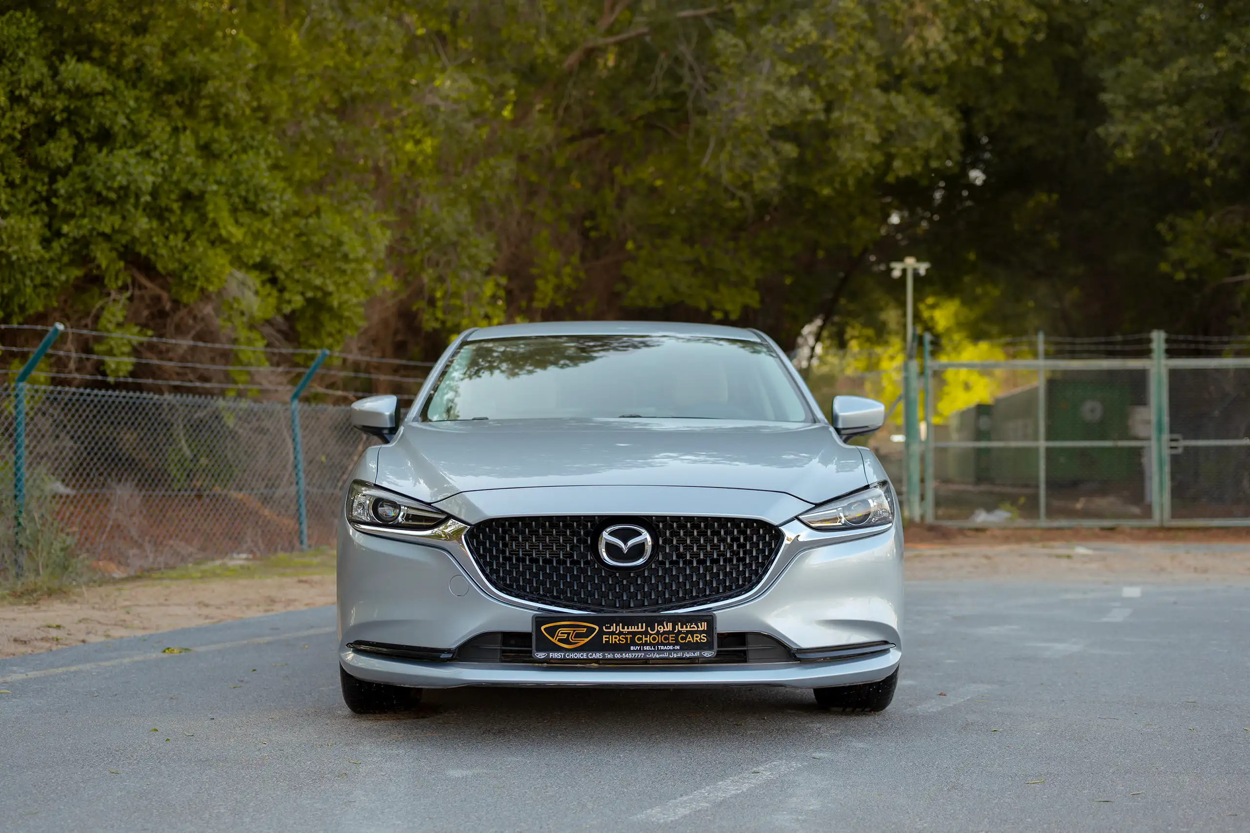 Used 2023 Mazda 6 S Grade Silver – Front View at First Choice Cars Sharjah