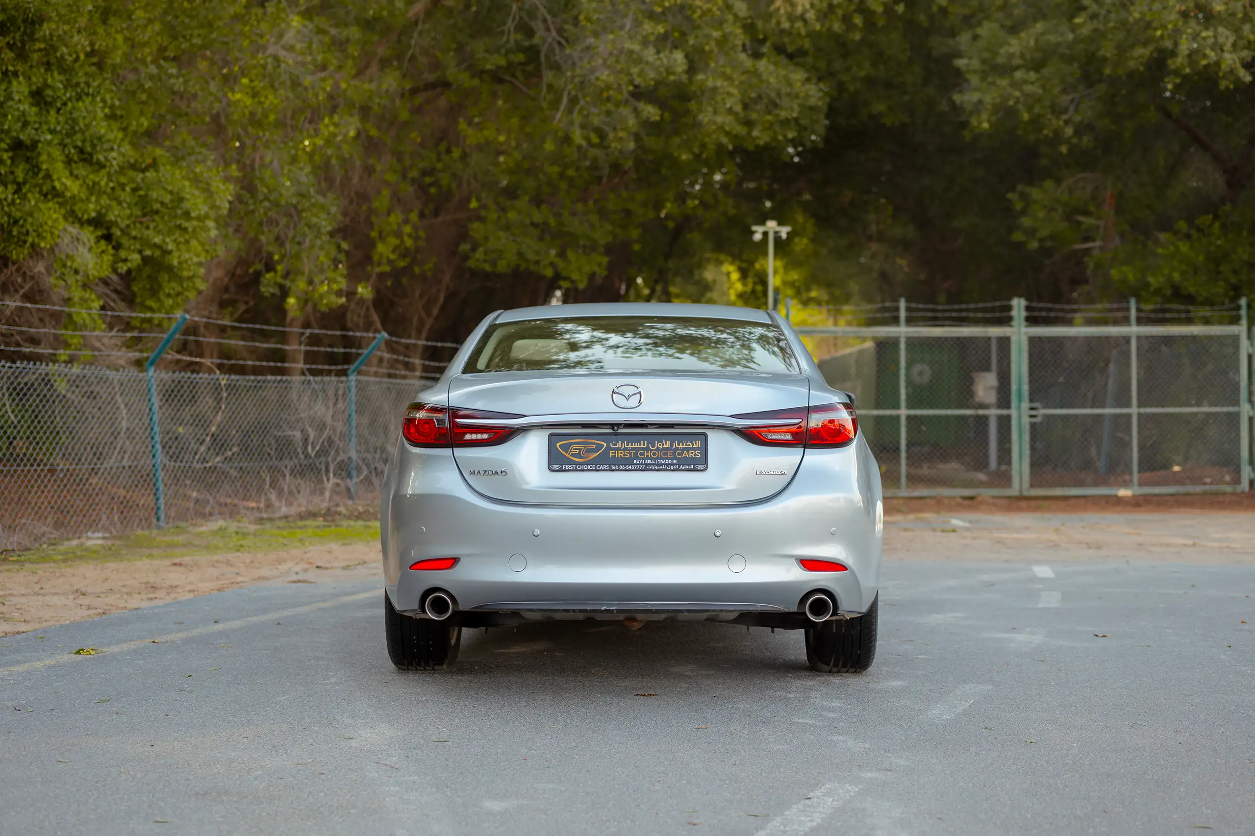 Used 2023 Mazda 6 S Grade Silver – Back/Rear View at First Choice Cars Sharjah