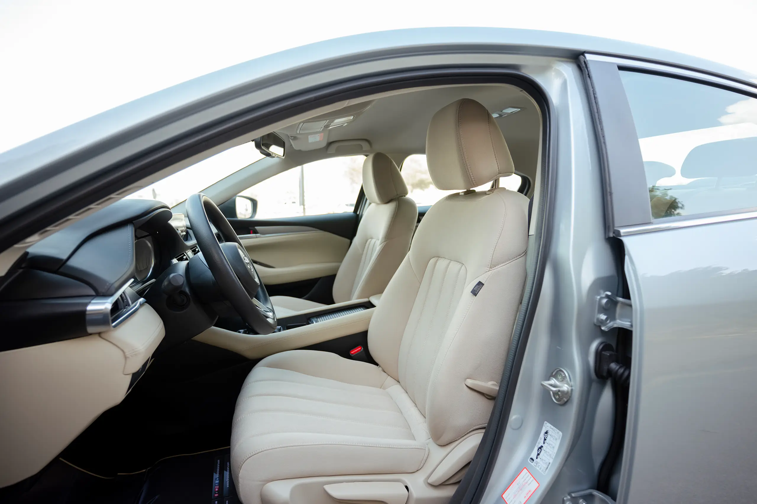 Used 2023 Mazda 6 S Grade Silver – Front Driver Side Cabin View at First Choice Cars Sharjah