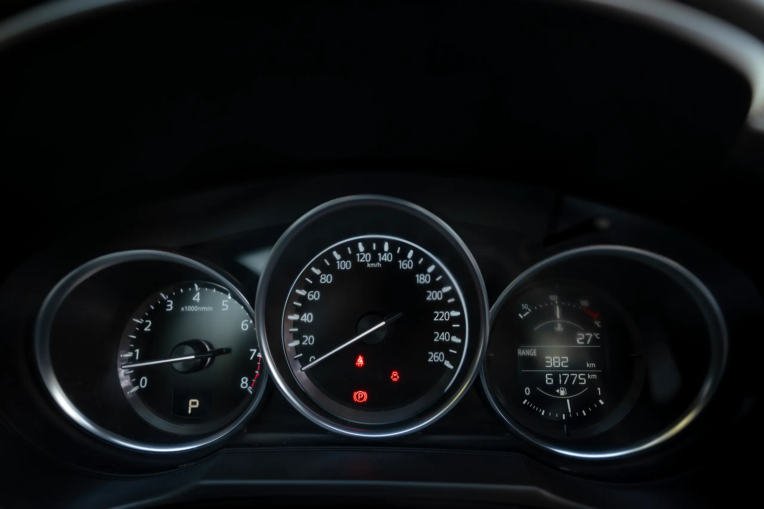 Used 2023 Mazda 6 S Grade Silver – Odometer / Mileage Reading View at First Choice Cars Sharjah