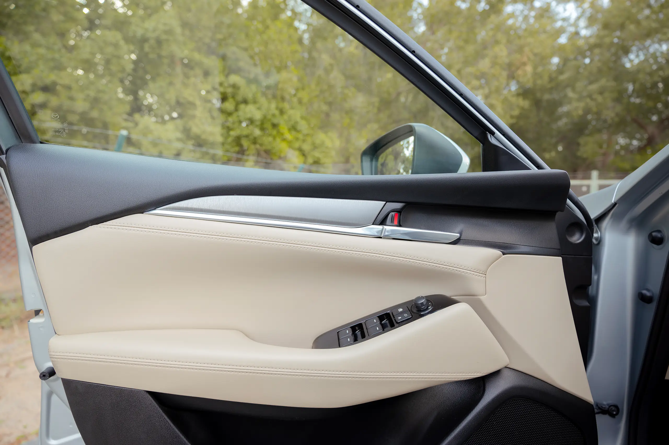 Used 2023 Mazda 6 S Grade Silver – Driver Door Panel Full View at First Choice Cars Sharjah