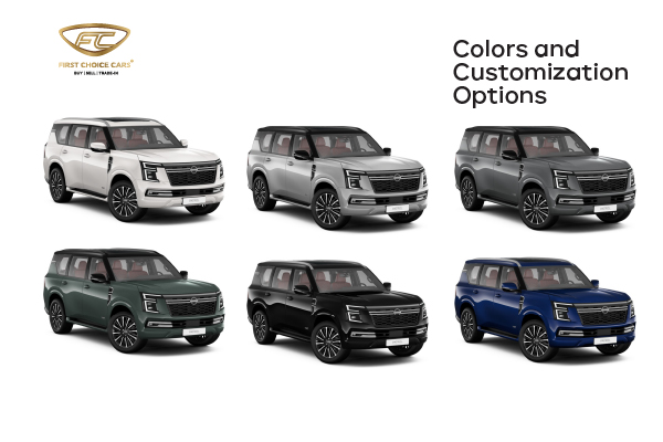 Nissan Patrol 2025 Colors Uae