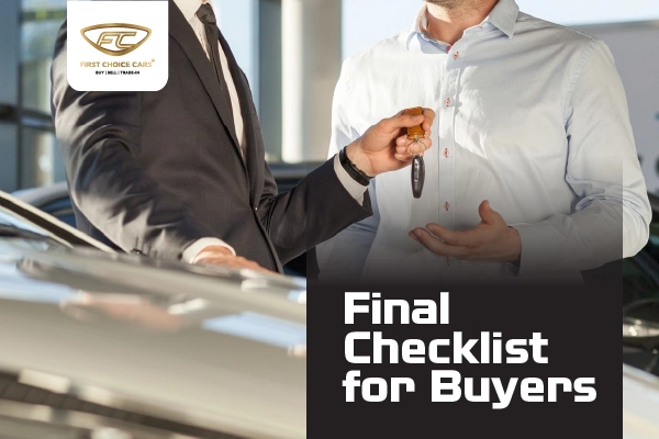 Final checklist for buyers