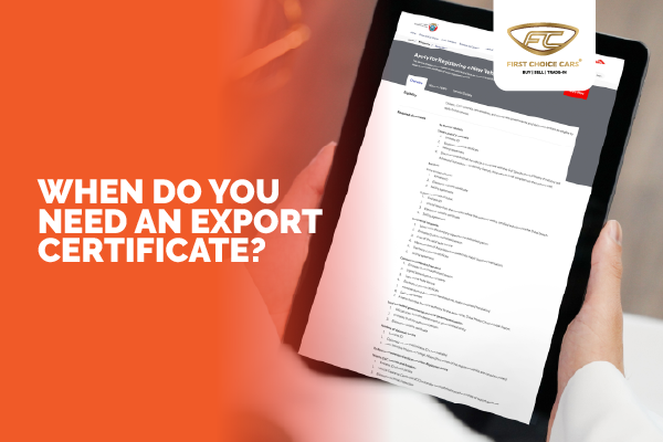 rta vehicle export need