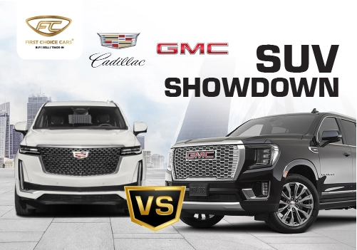 Cadillac Escalade 2023 vs GMC Yukon 2023 Comparison - Featured Image