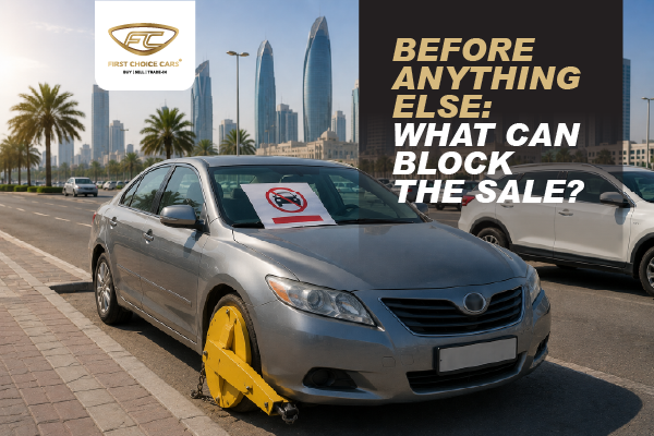 What can block a used car sale in Abu Dhabi