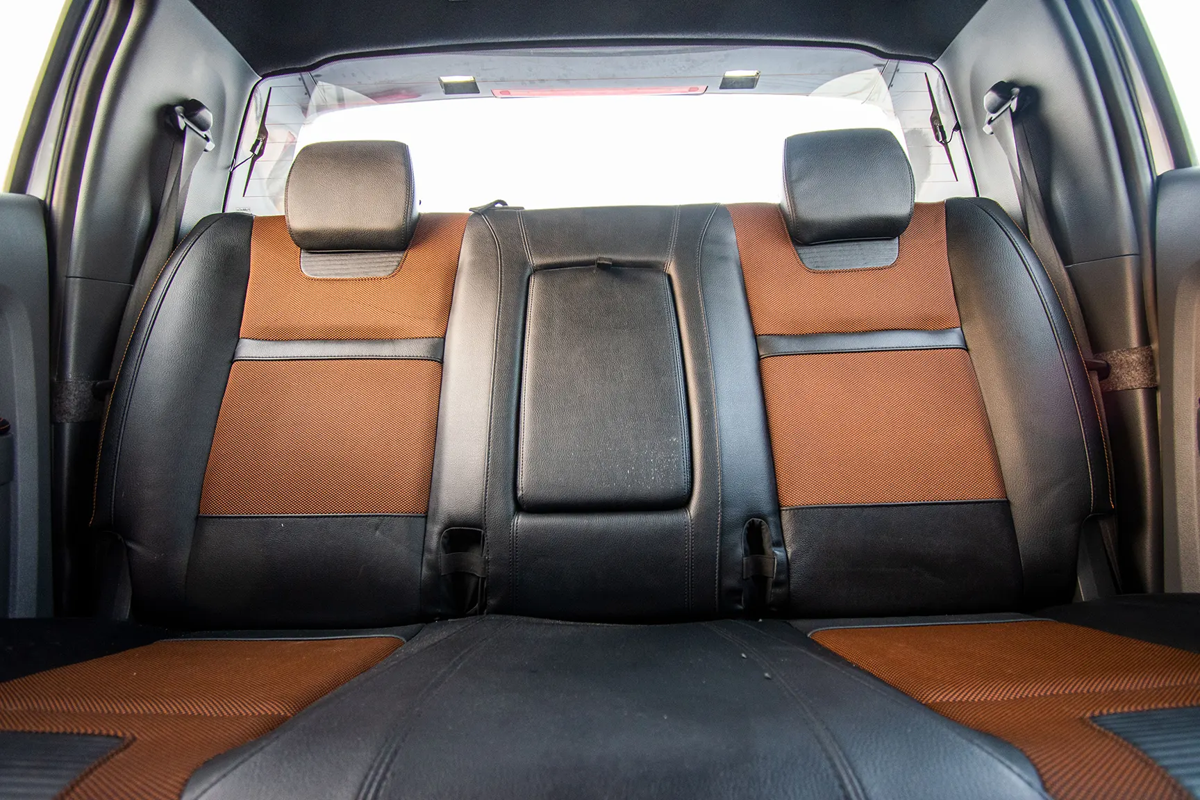 Used 2018 Ford Ranger Wildtrak Silver – Rear Seat View at First Choice Cars Sharjah